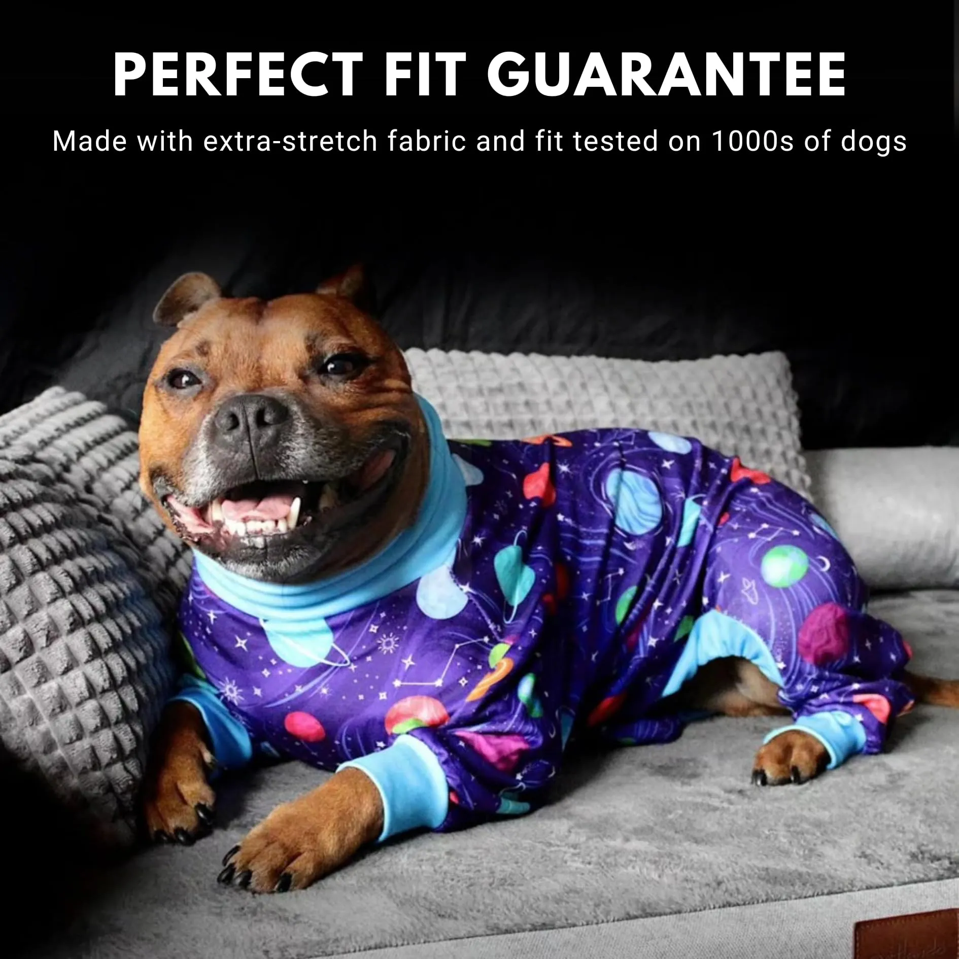 Spark Paws Pigiama per cani, Pianeti, 2XL - immagine 5