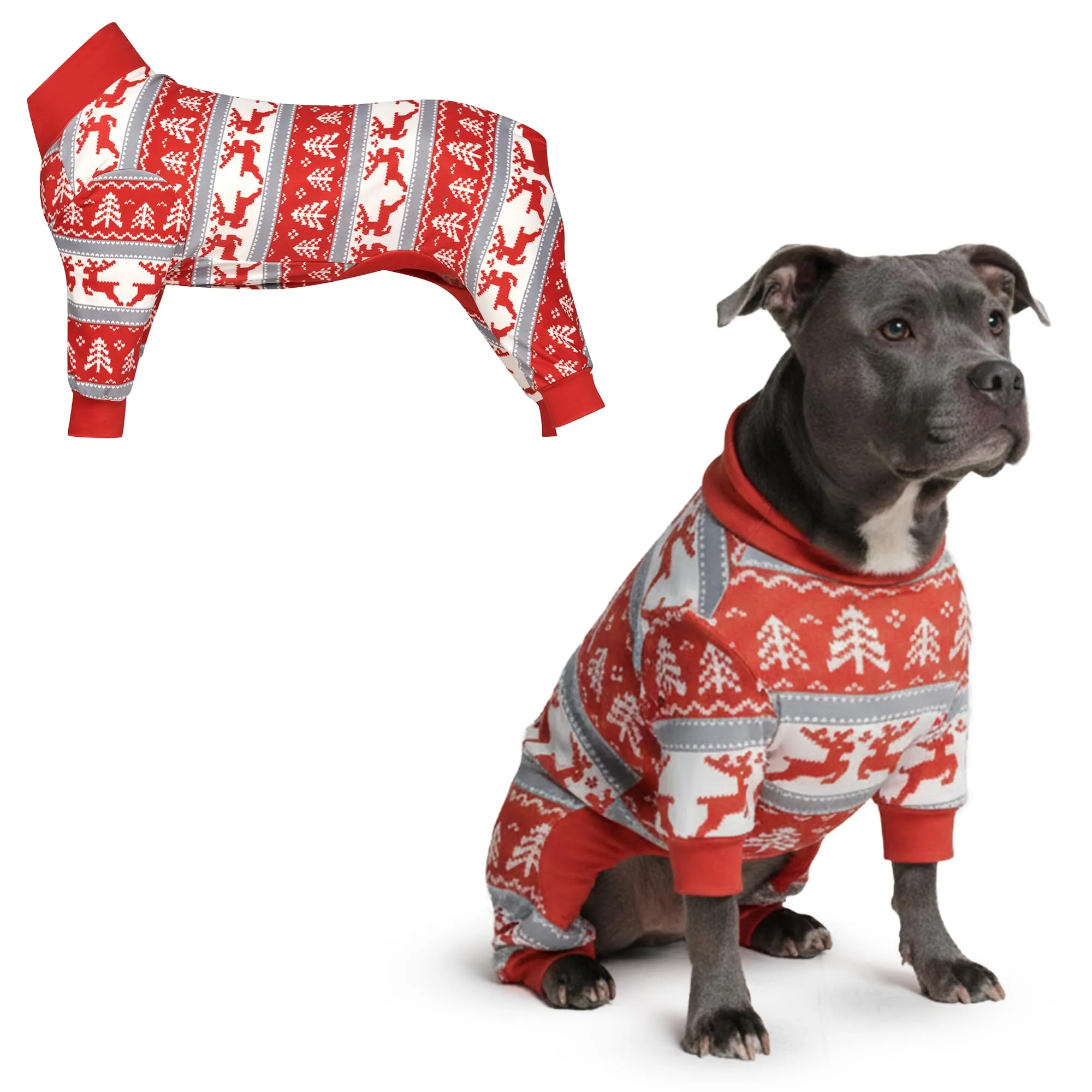 Spark Paws Pigiama Natalizio per Cani, 3XL, Paese delle Merav - immagine 1