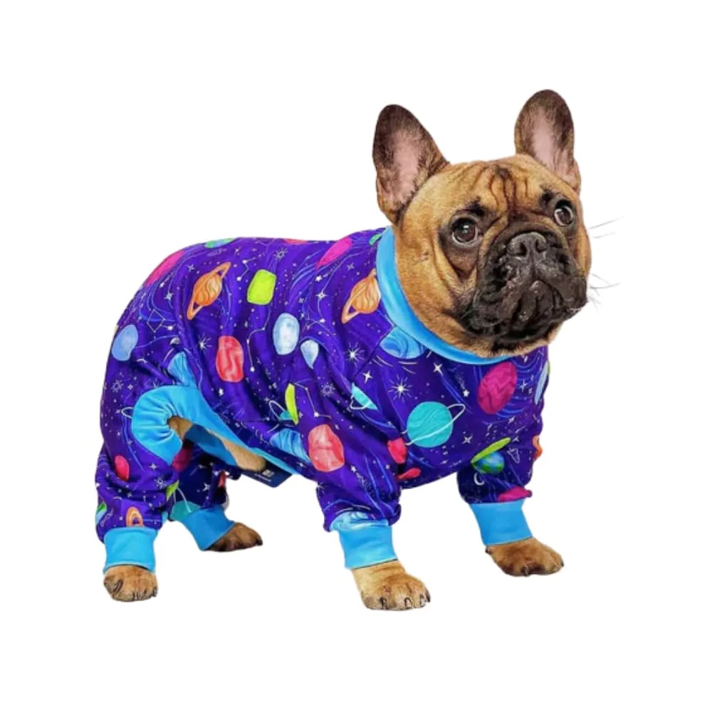 Spark Paws Pigiama per cani - Tutina elasticizzata, X-Large, Pianeti - immagine 1