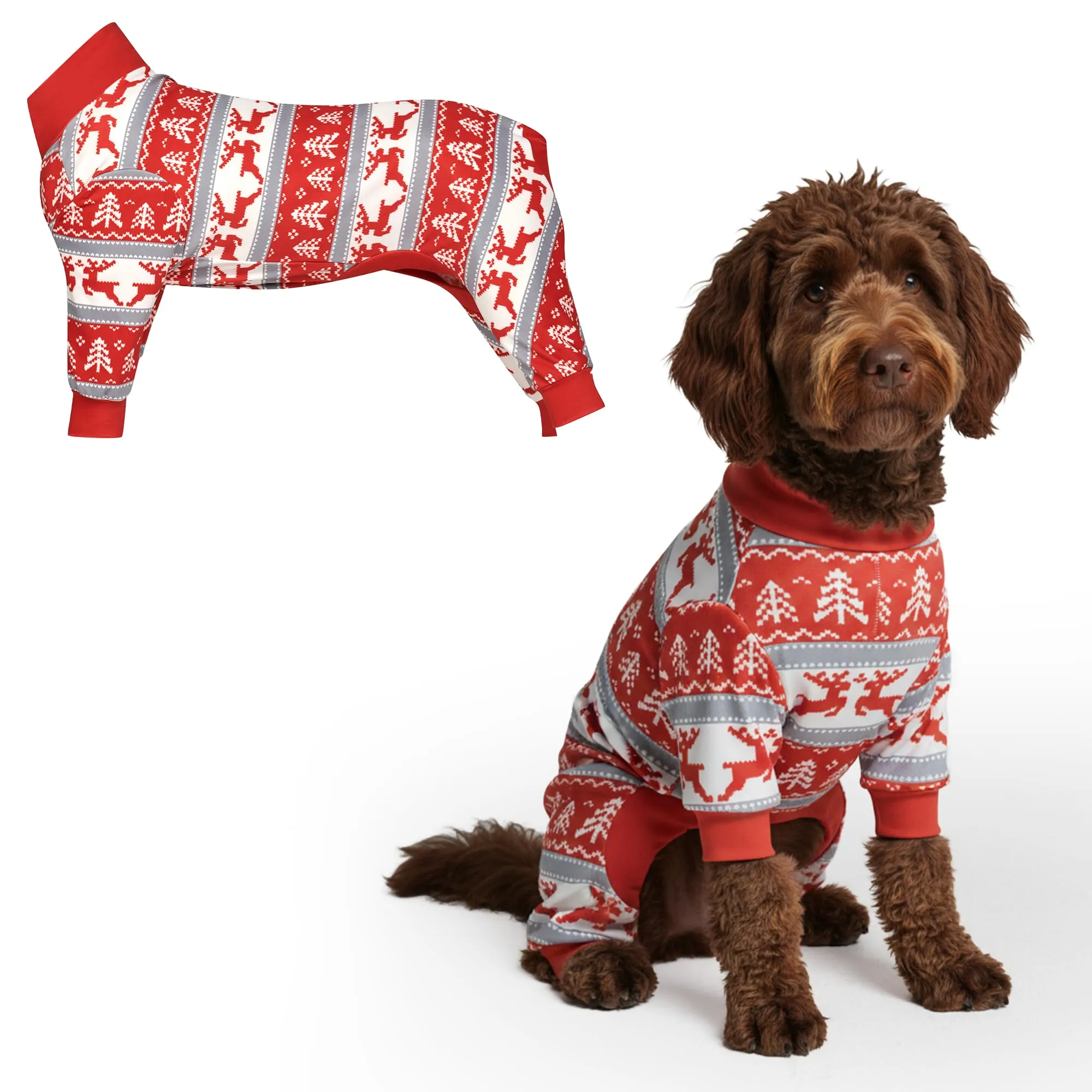 Spark Paws Pigiama Natalizio per Cani Winter Wonderland, 2XL - immagine 1
