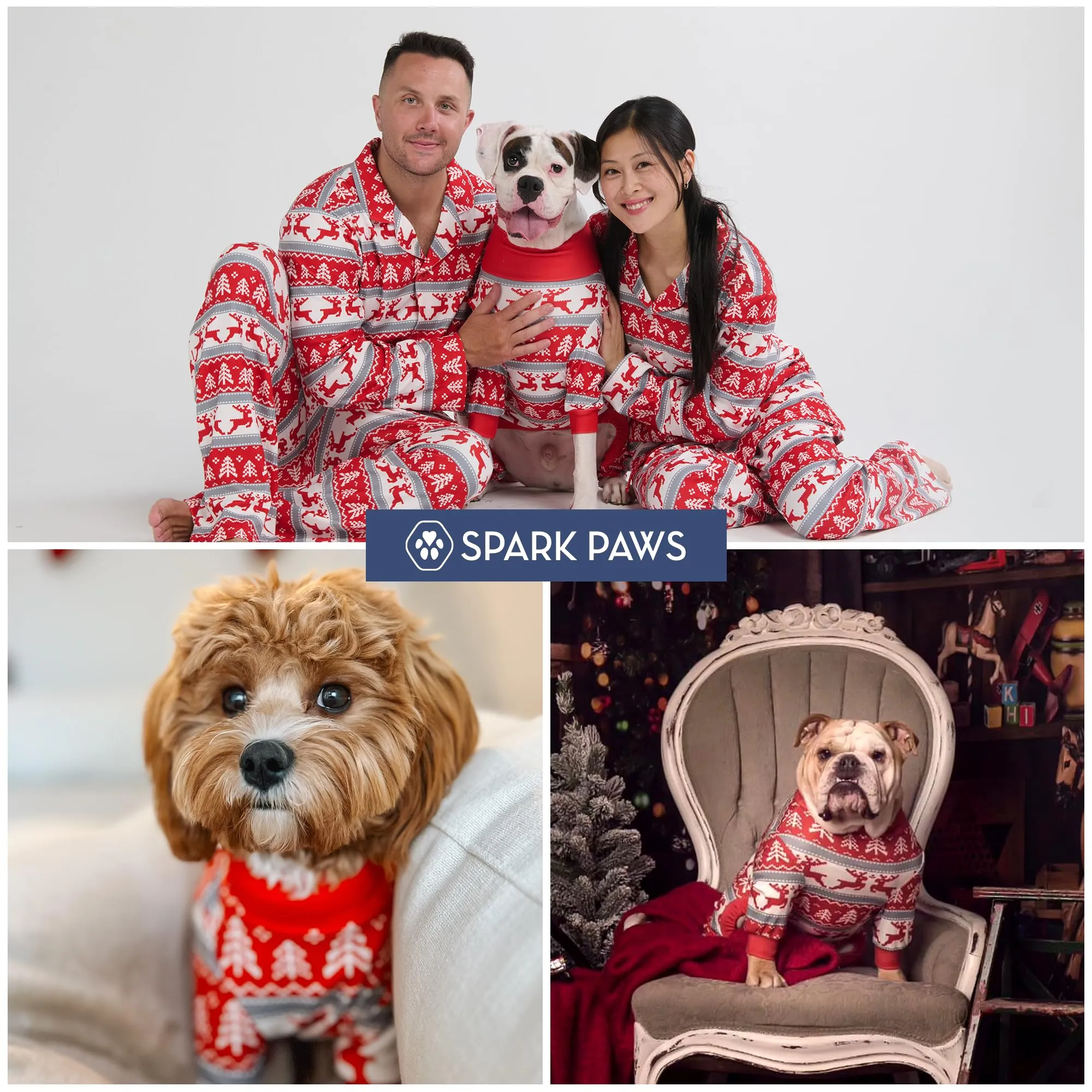 Spark Paws Pigiama Natalizio per Cani Winter Wonderland, 2XL - immagine 8
