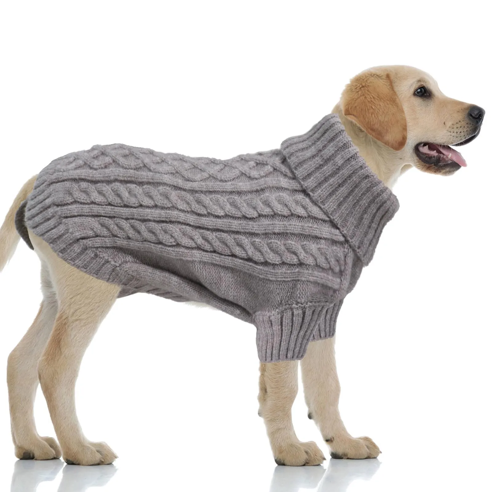 LiebeDD Maglioncino Invernale per Cani in Pile, Grigio 3XL - immagine 1