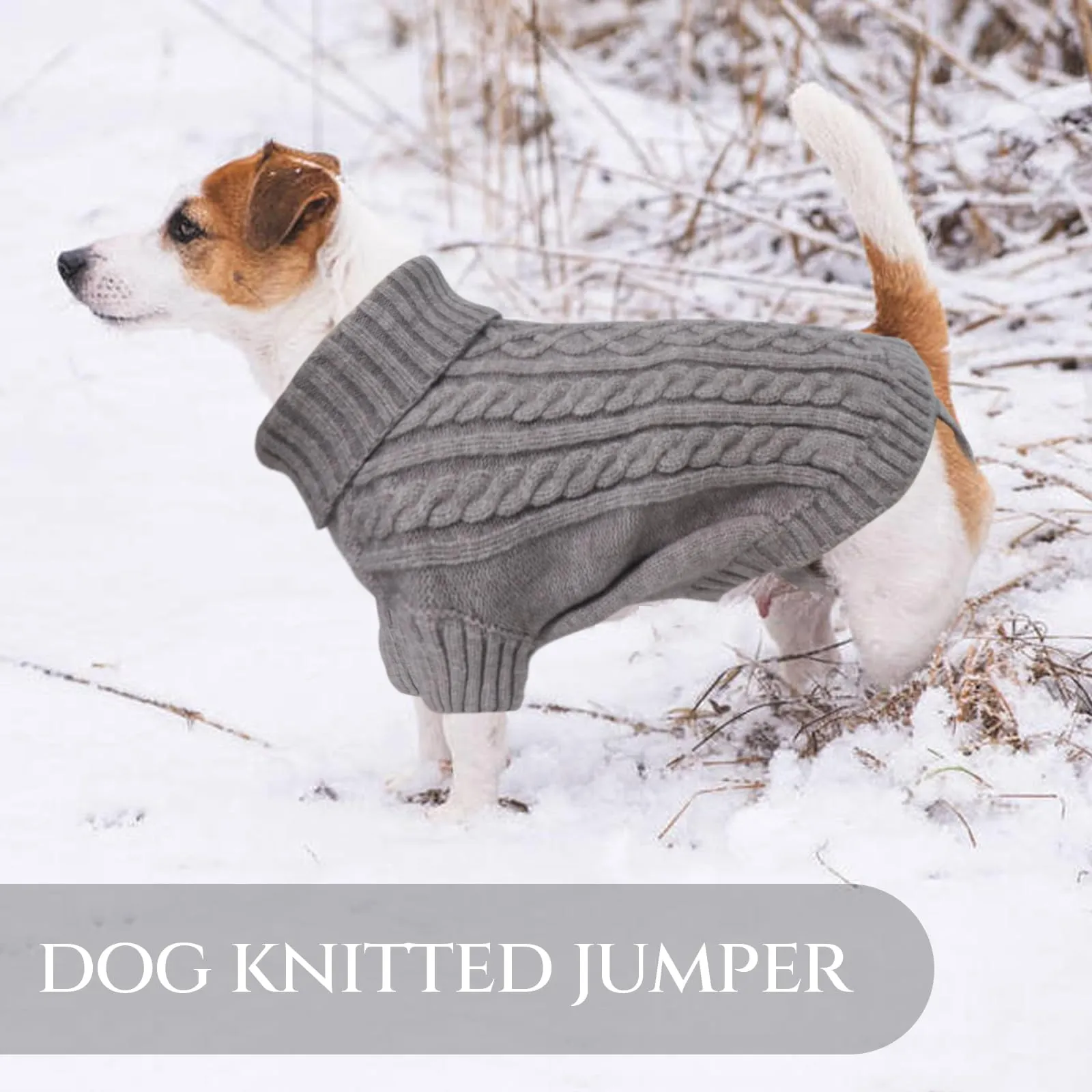 LiebeDD Maglioncino Invernale per Cani in Pile, Grigio 3XL - immagine 6