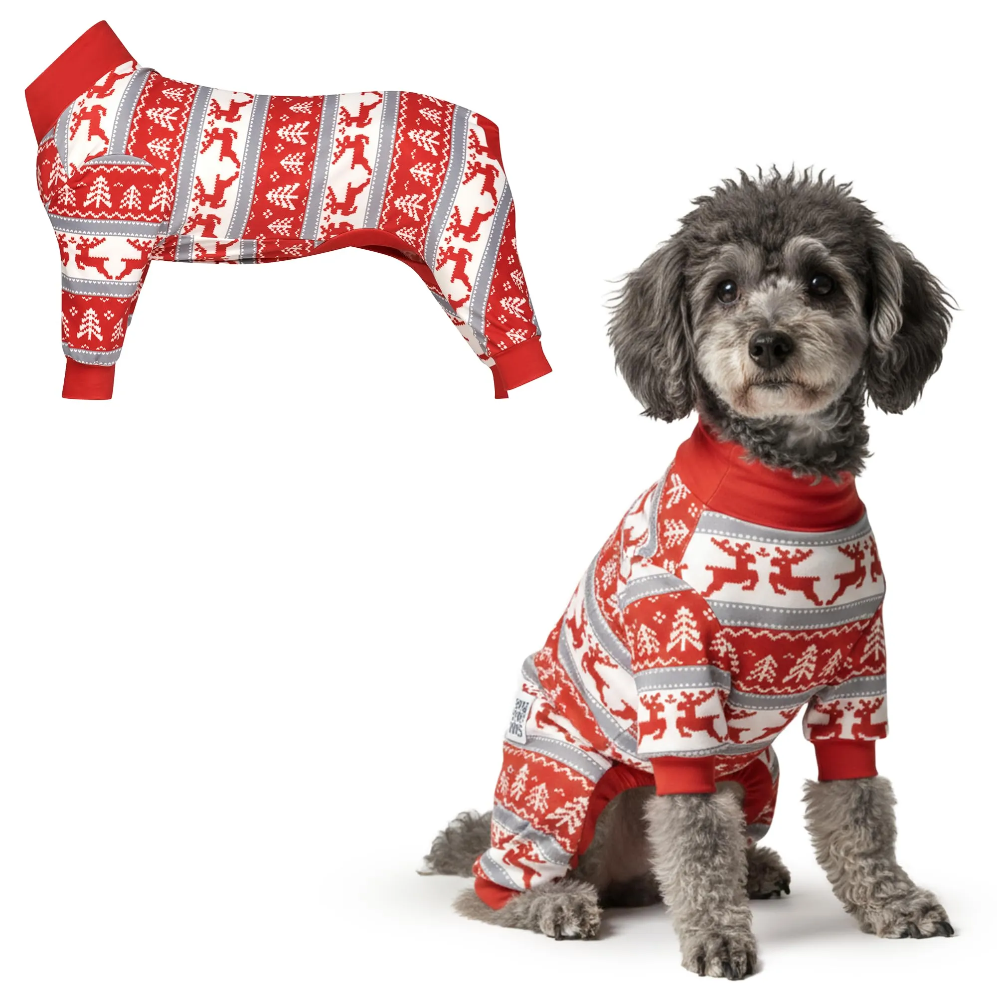 Spark Paws Pigiama Natalizio per Cani Winter Wonderland, M - immagine 1