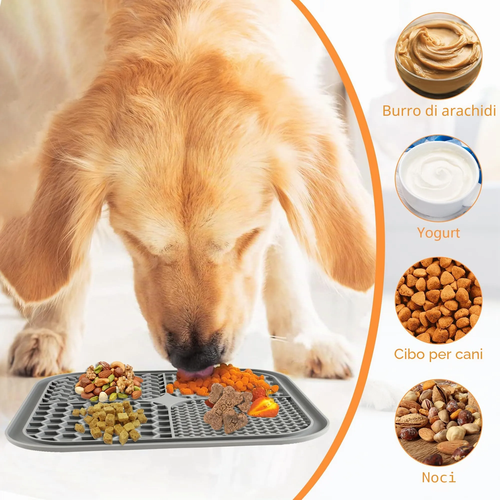 BASVII Lick Mat per Cani, 20x20 cm, 2 Pezzi - immagine 4