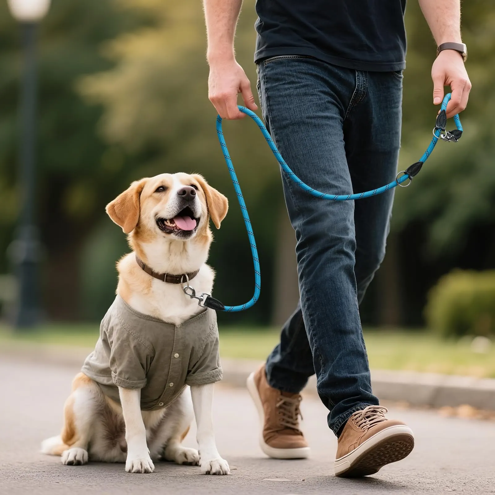 Aystkniet Guinzaglio per cani regolabile 2m x 12mm per cani medio-grandi - immagine 8