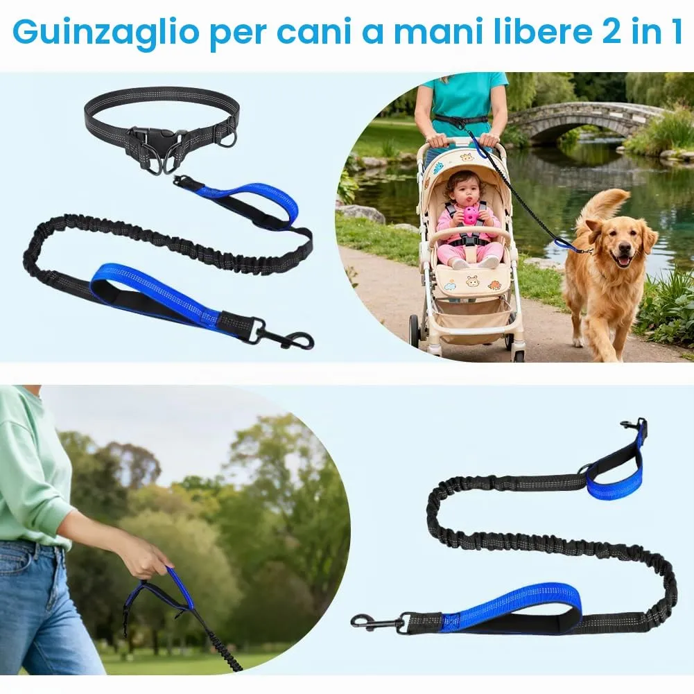 OFFCUP Guinzaglio Cani Mani Libere, Guinzaglio Da Jogging Prolunga Elastica - immagine 6