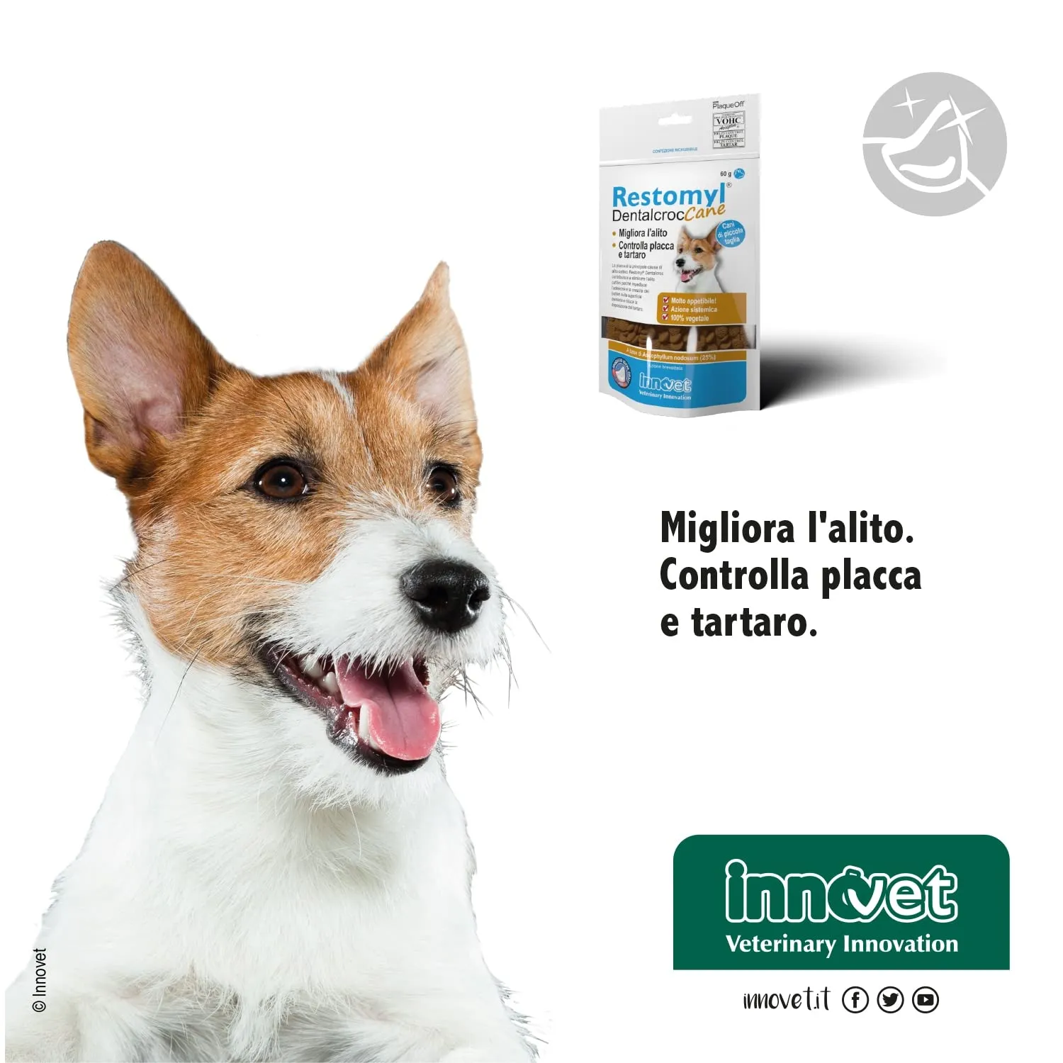Innovet Restomyl Dentalcroc per Cani, 60 g - immagine 6