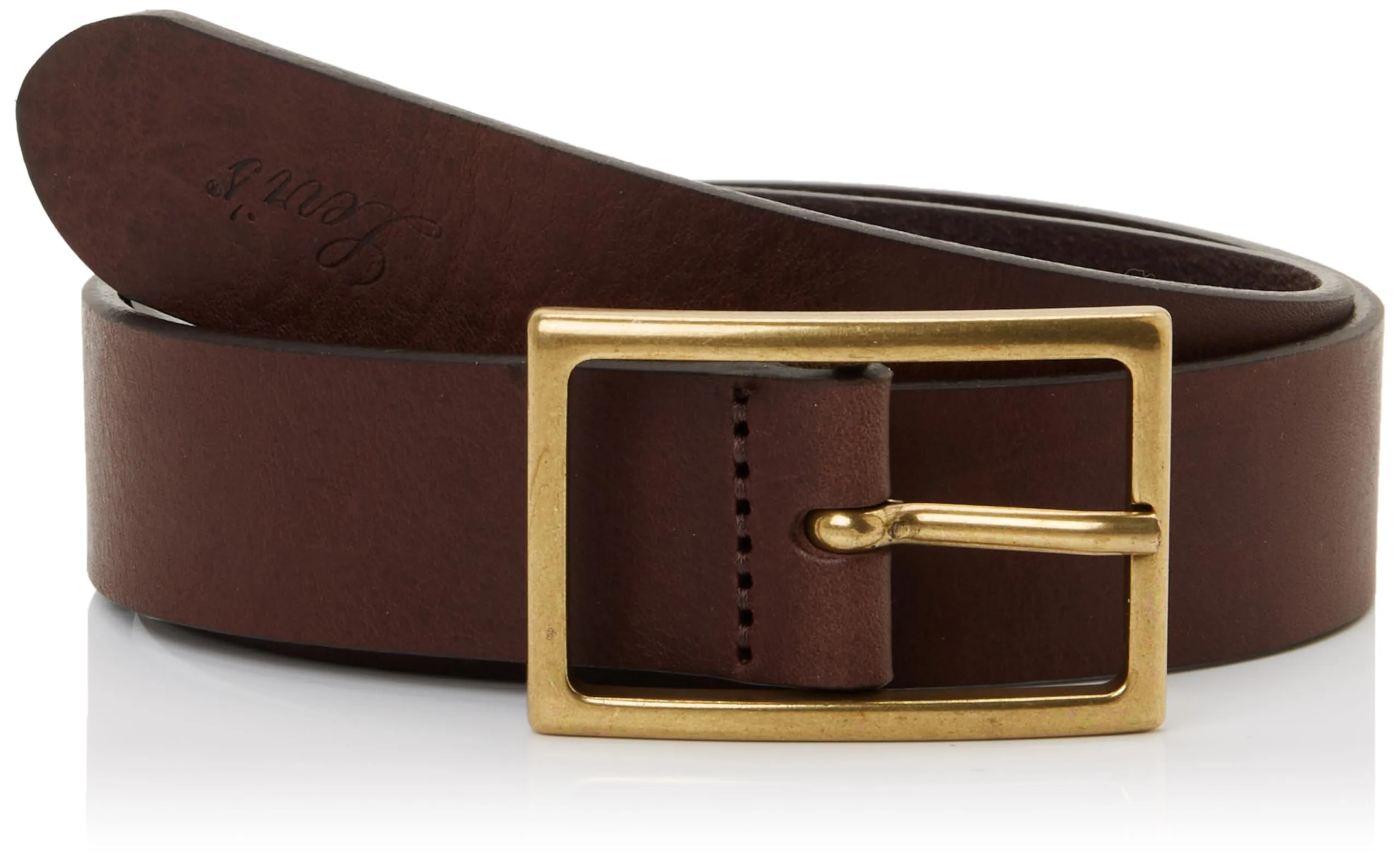 Levi's Donna Baggy & Puffer OTW Bovine Belt, Leather Brown, 60 - immagine 1