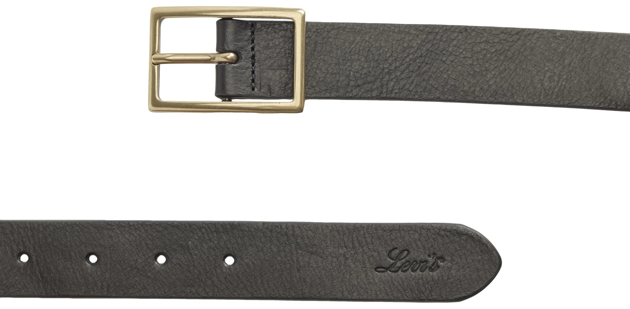 Levi's Rectangle Buckle Belt Donna, Caviar, 85 - immagine 3