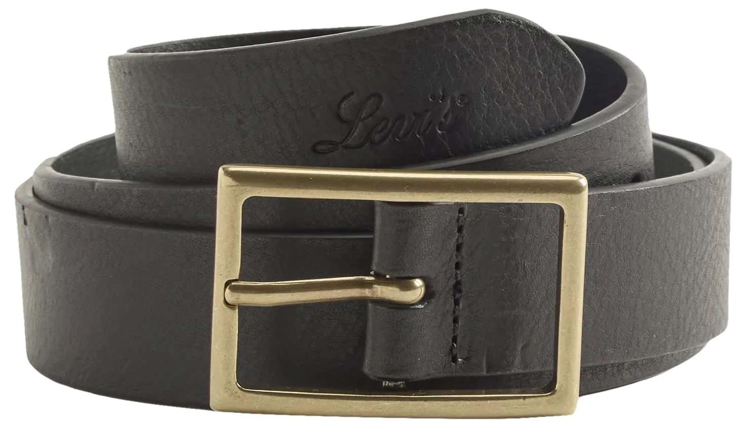 Levi's Rectangle Buckle Belt Donna, Caviar, 75 - immagine 2