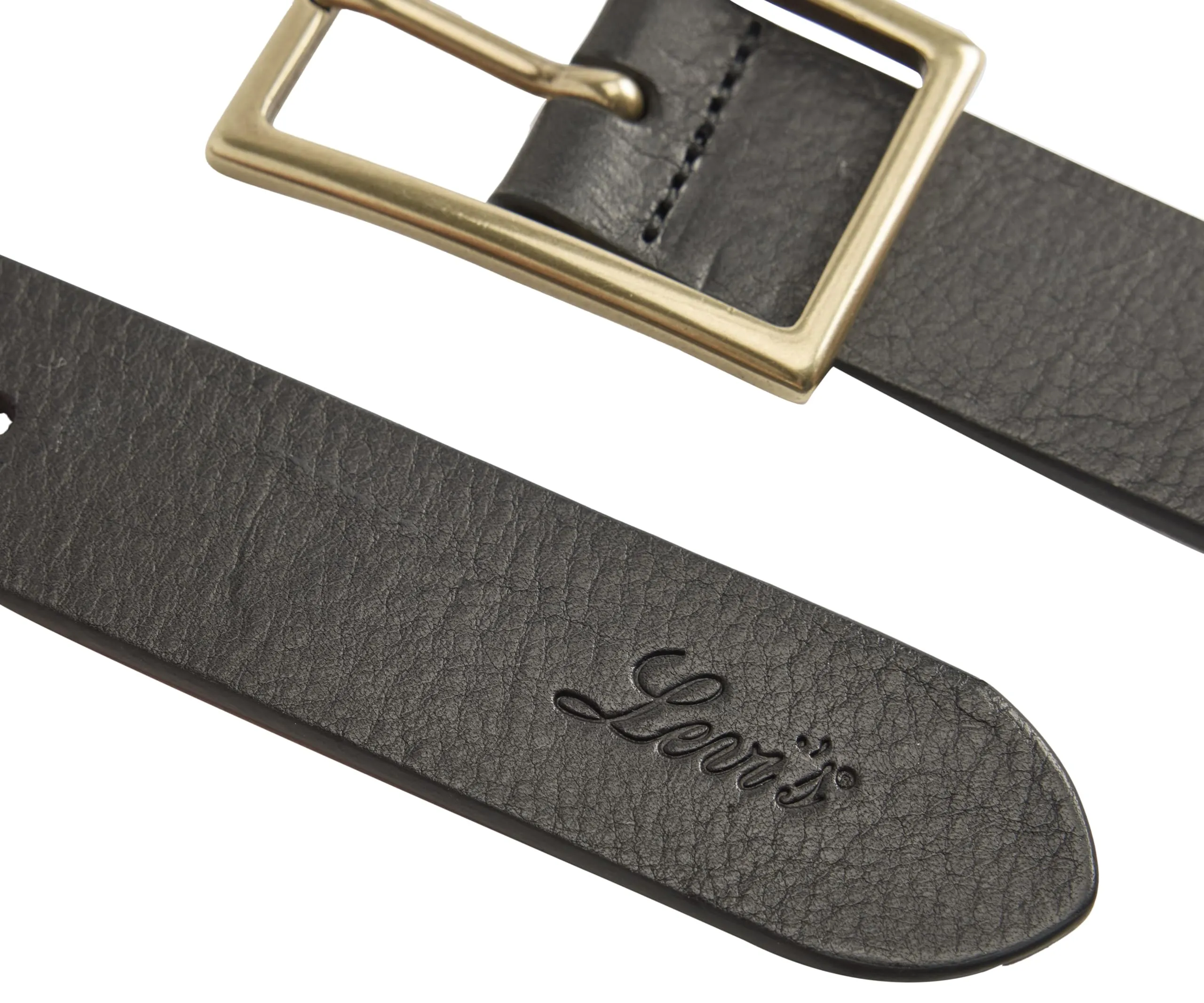 Levi's Rectangle Buckle Belt Donna, Caviar, 75 - immagine 4