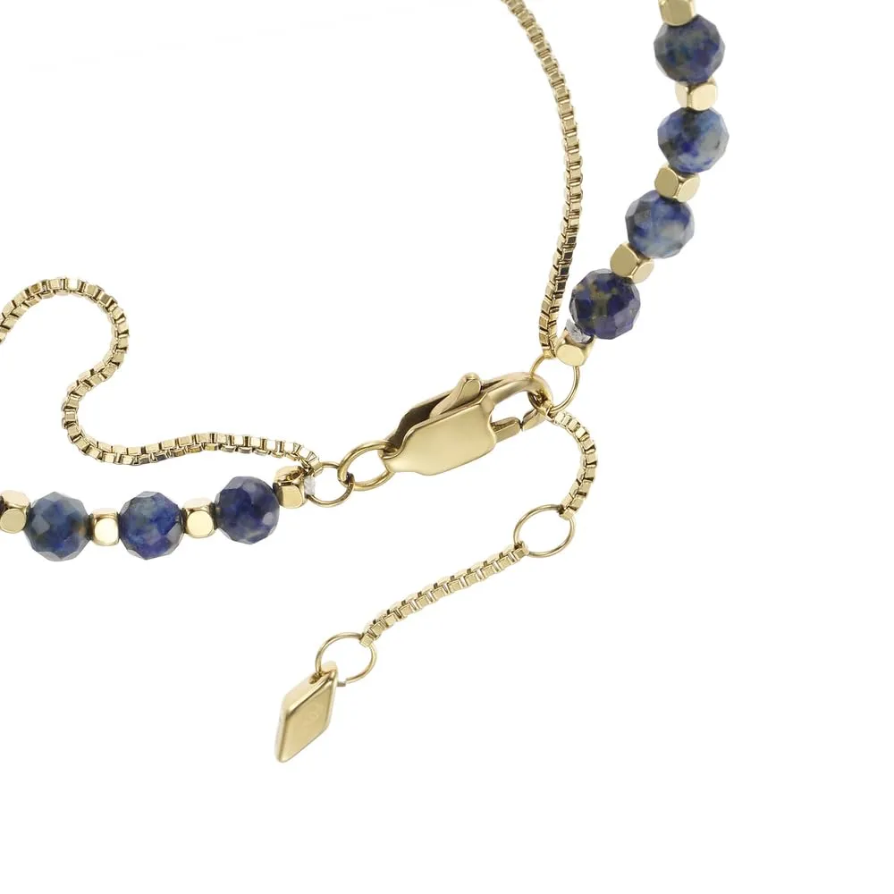 Fossil Semi-Precious Beads Bracelet with Lobster Clasp Closure - immagine 4
