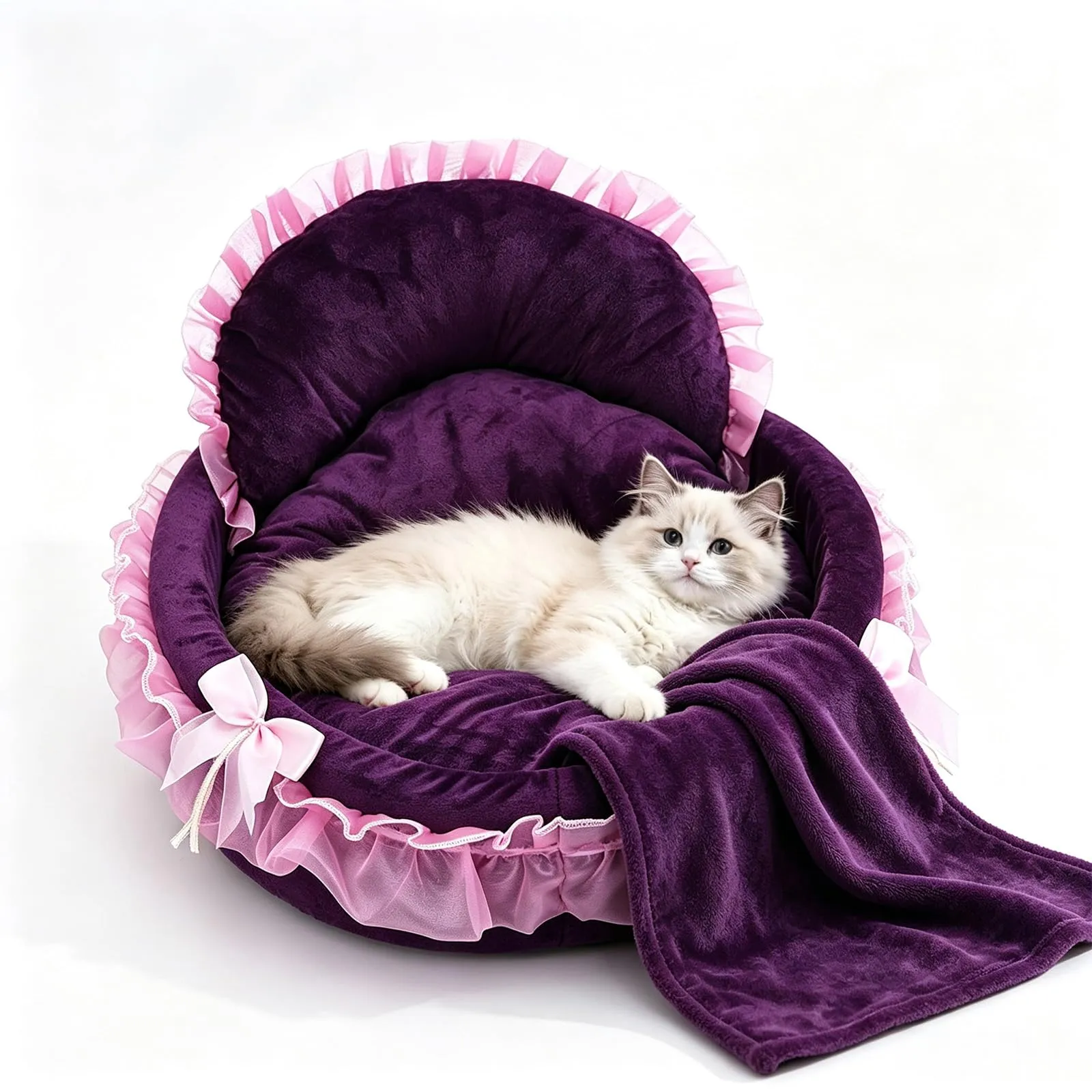 EYERIYO Cuccia per Gatti e Cani di Piccola Taglia, 48 x 48 cm - immagine 1