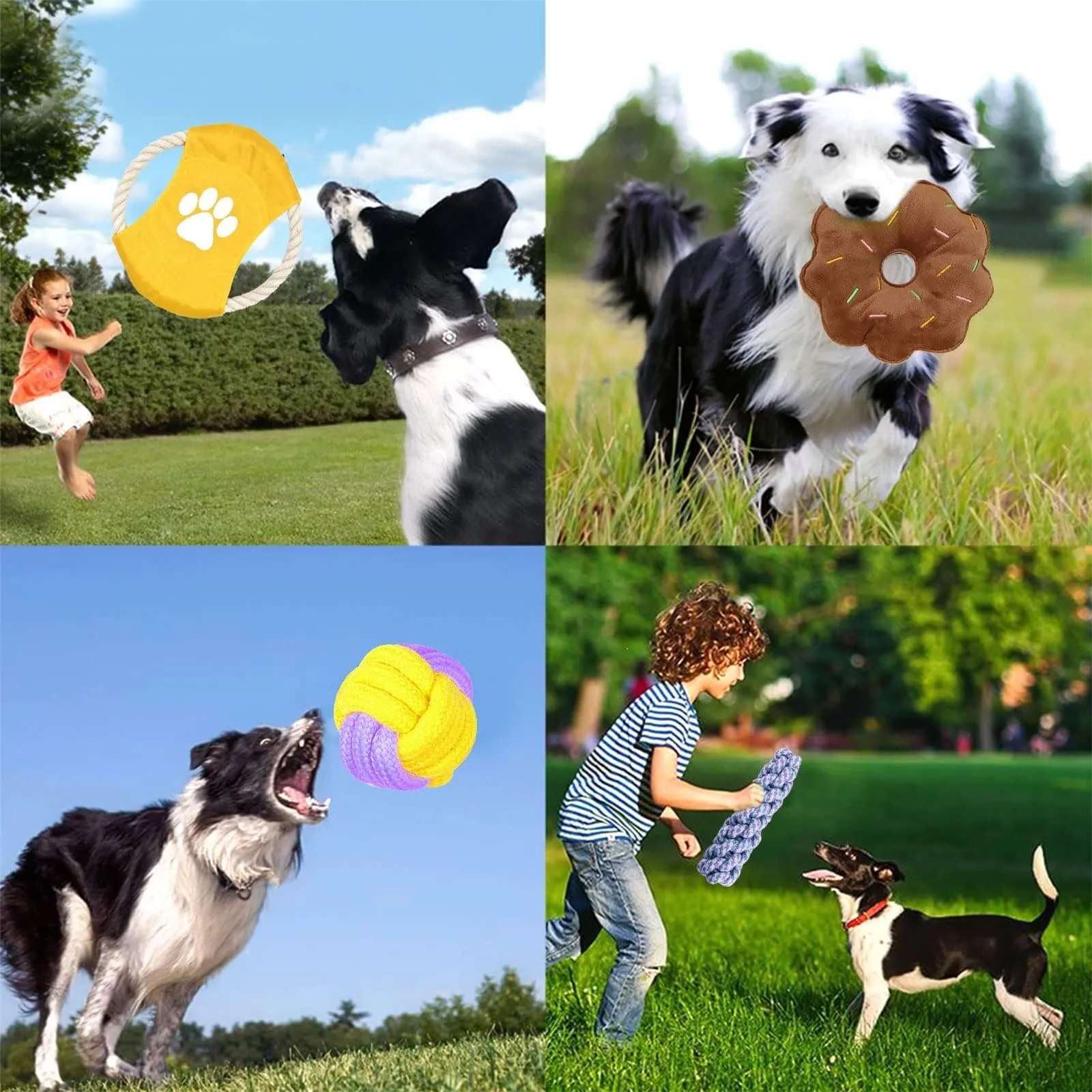LEGEING Set di 18 giocattoli in cotone per cani di taglia piccola e media - immagine 7
