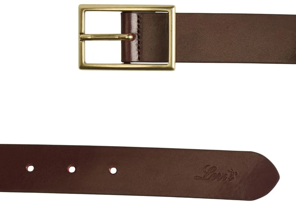 Levi's Cintura rettangolare da donna in pelle bovina, Tawny Port, 80 cm - immagine 3