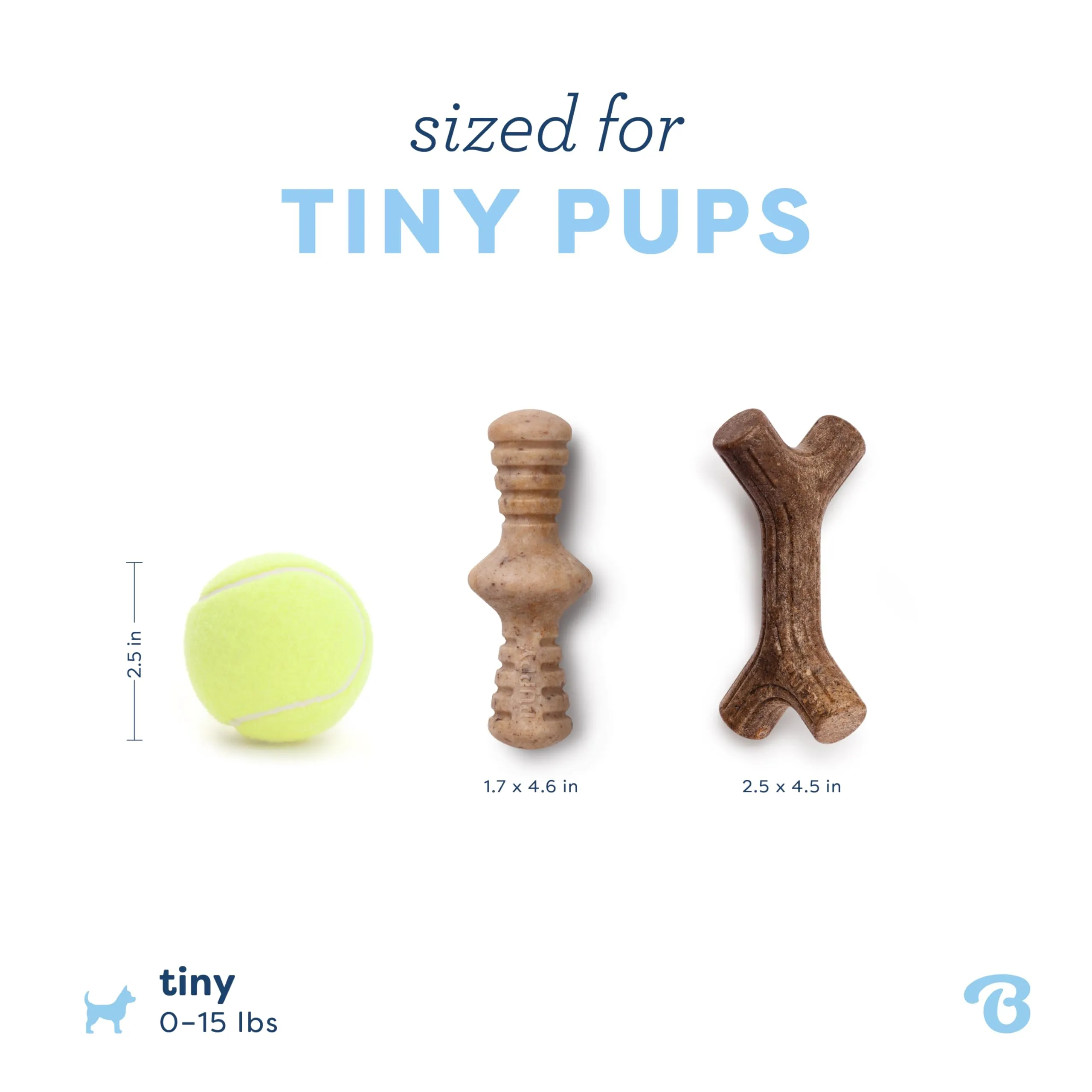 Benebone Cucciolo Maplestick & Zaggler, 2 Pack, Tiny - immagine 4