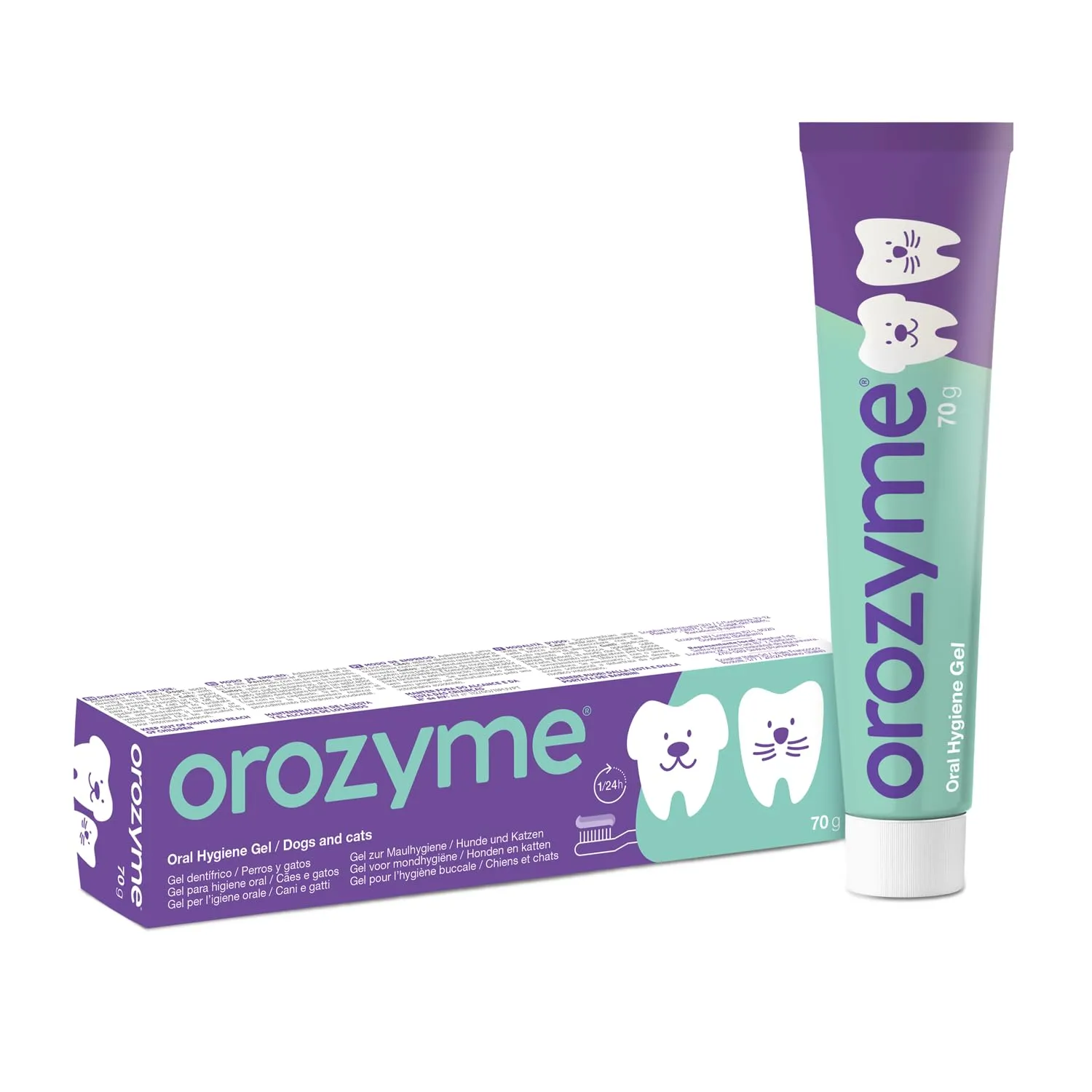 Ecuphar Orozyme Gel Dentale per cani e gatti, 2 x 70 g - immagine 2