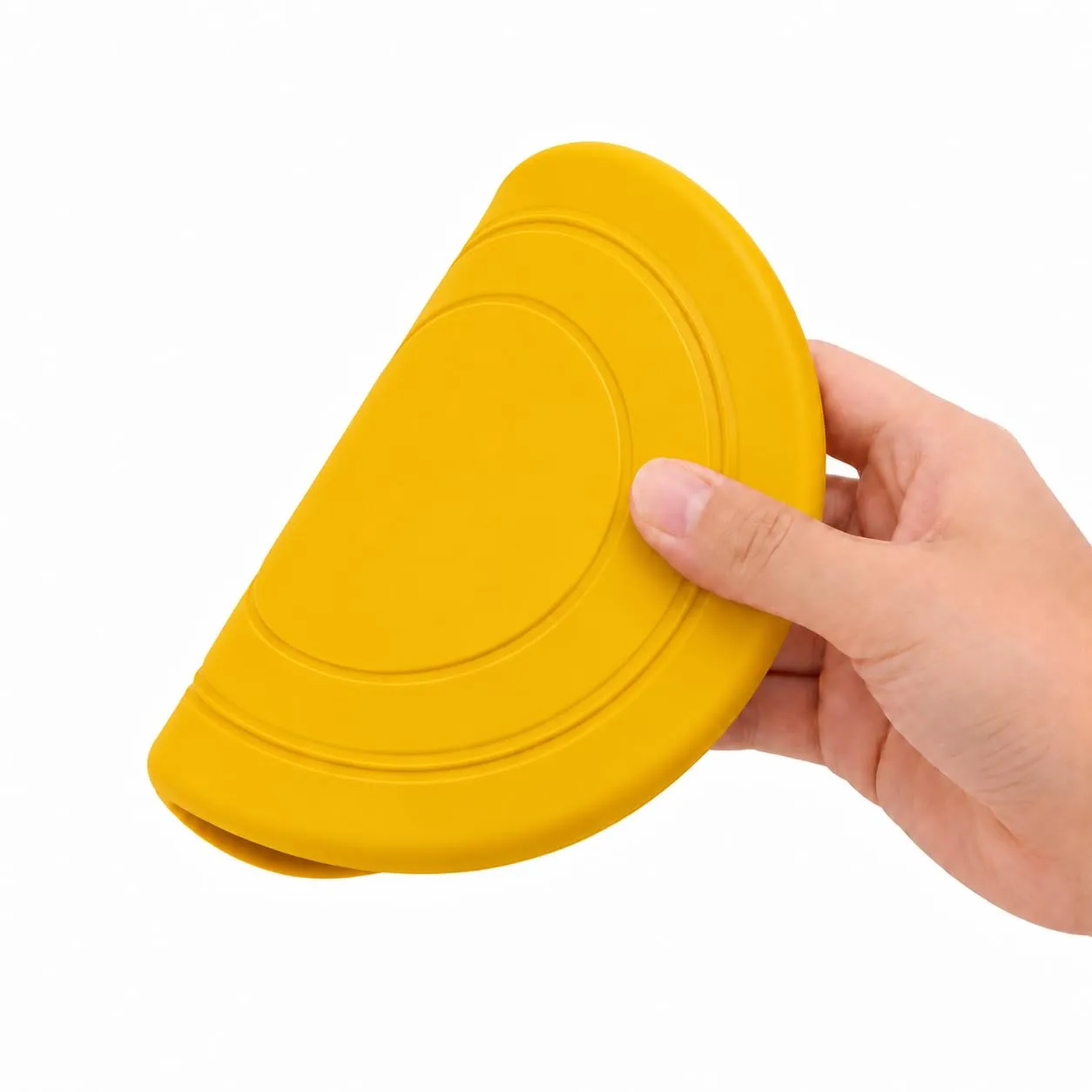 JAPORIA Frisbee per Cani in Gomma Morbida, 2 Pezzi, Amarillo-Morado - immagine 6