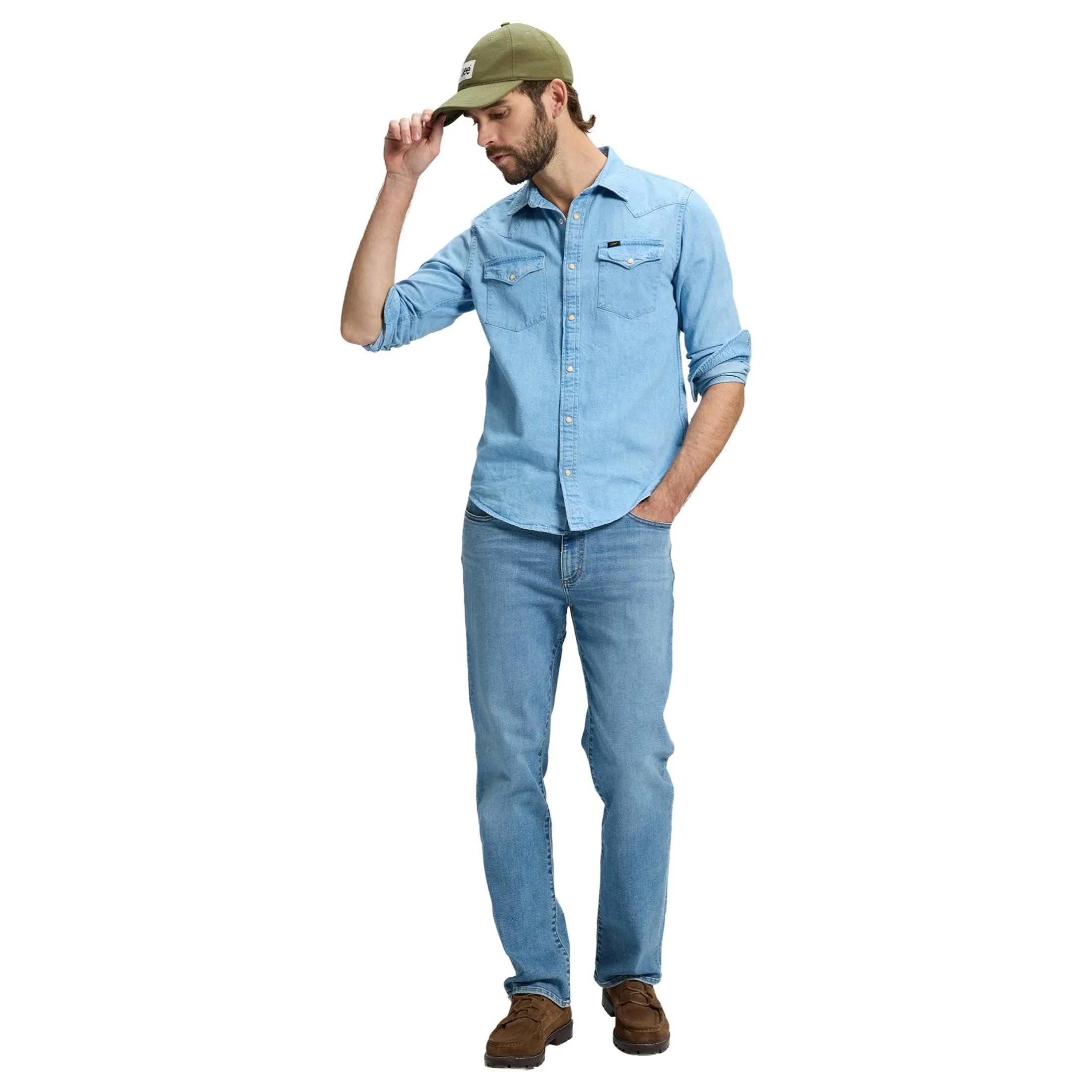 Lee Extreme Motion August Regular Straight Fit Men's Jeans - immagine 4