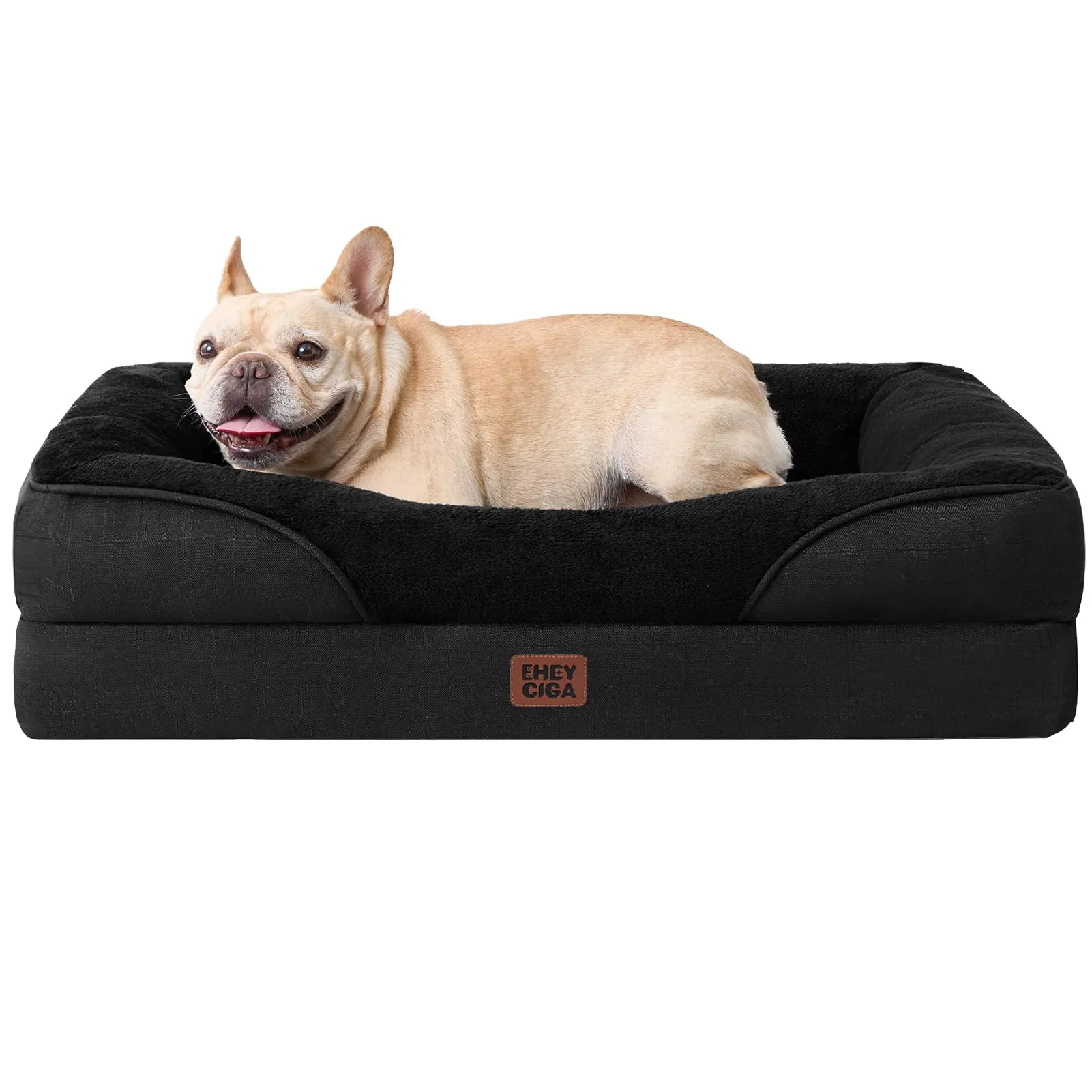 EHEYCIGA Cuccia Cane Interno, 76x51x16.5cm, Nero - immagine 1