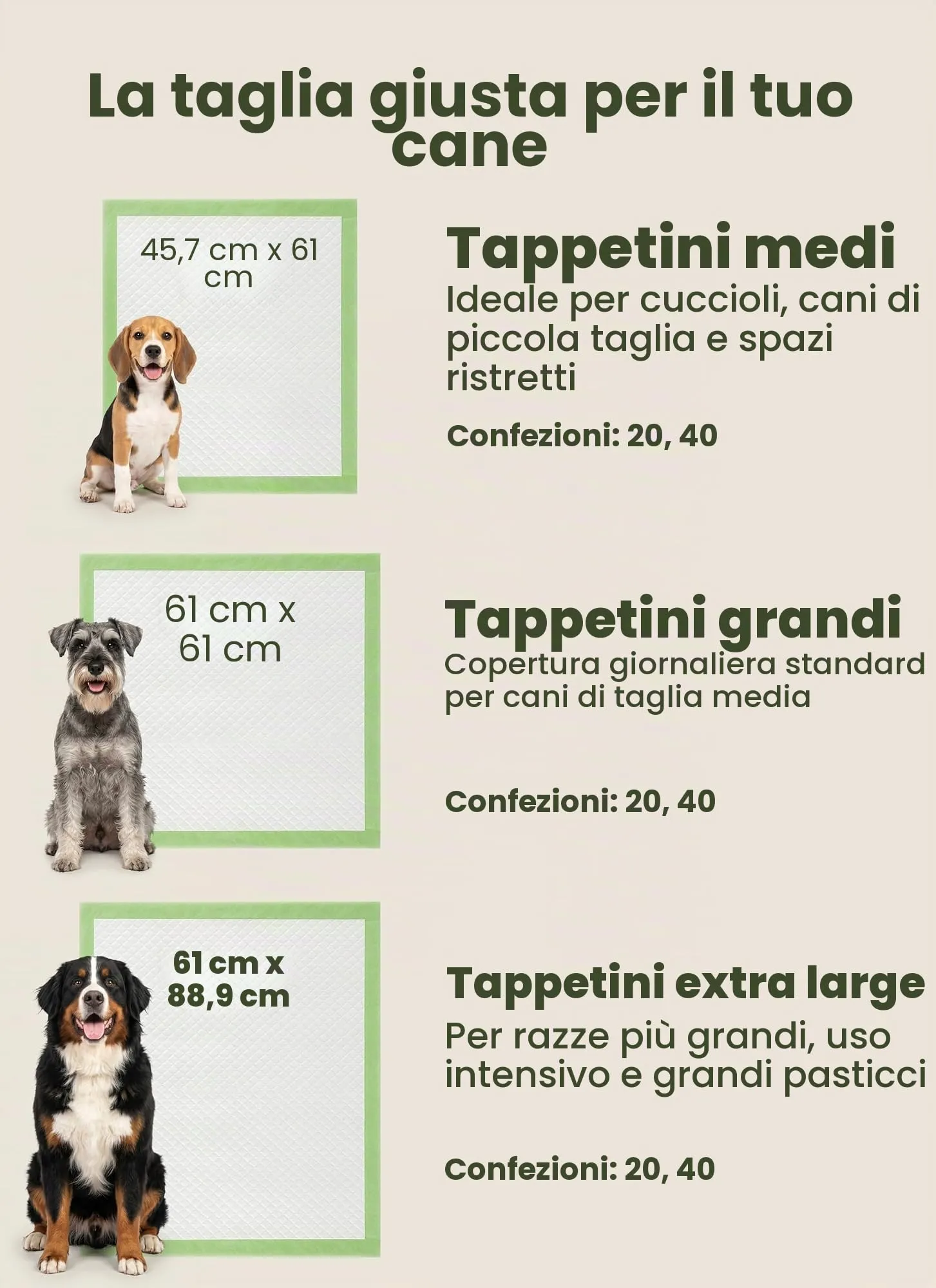 Pogi's Pet Supplies Traversine per cani, 45 x 60 cm, 20 pezzi - immagine 5