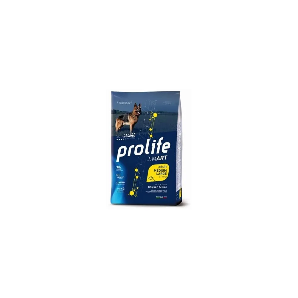 Prolife Smart Pollo Fresco E Riso Adult Medium/Large 12 kg - immagine 1