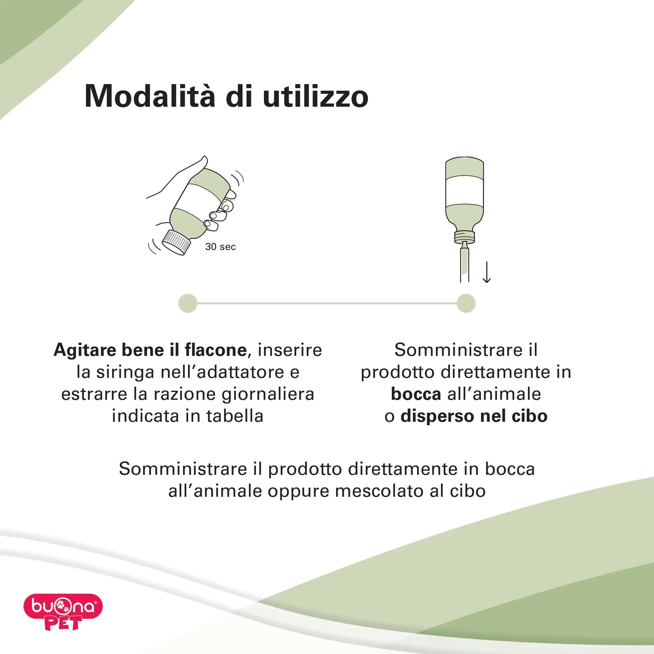 Buona Pet Epatina Flacone per Cani e Gatti 60 g con Siringa - immagine 3