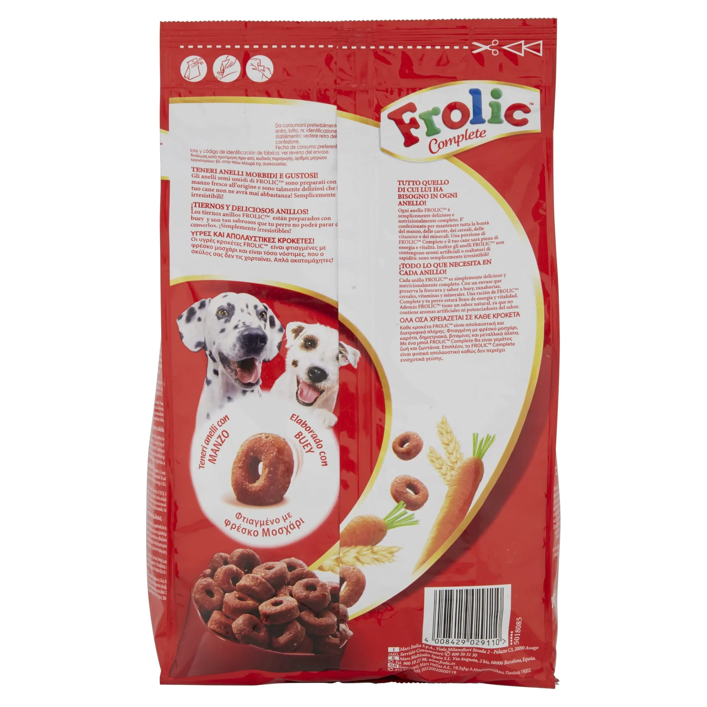 Frolic Complete Cibo per Cane con Manzo, Carote e Cereali 1,5 kg - 5 Sacchi - immagine 5