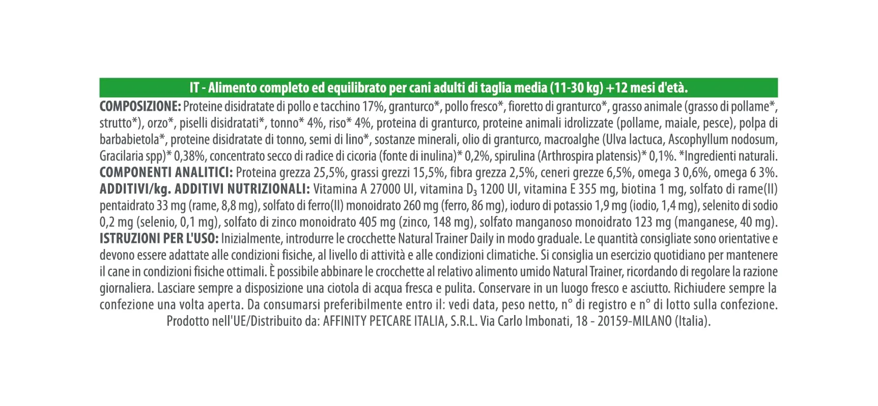 Trainer Natural Cibo per Cani Medium Adult Tonno, 3 kg - immagine 4