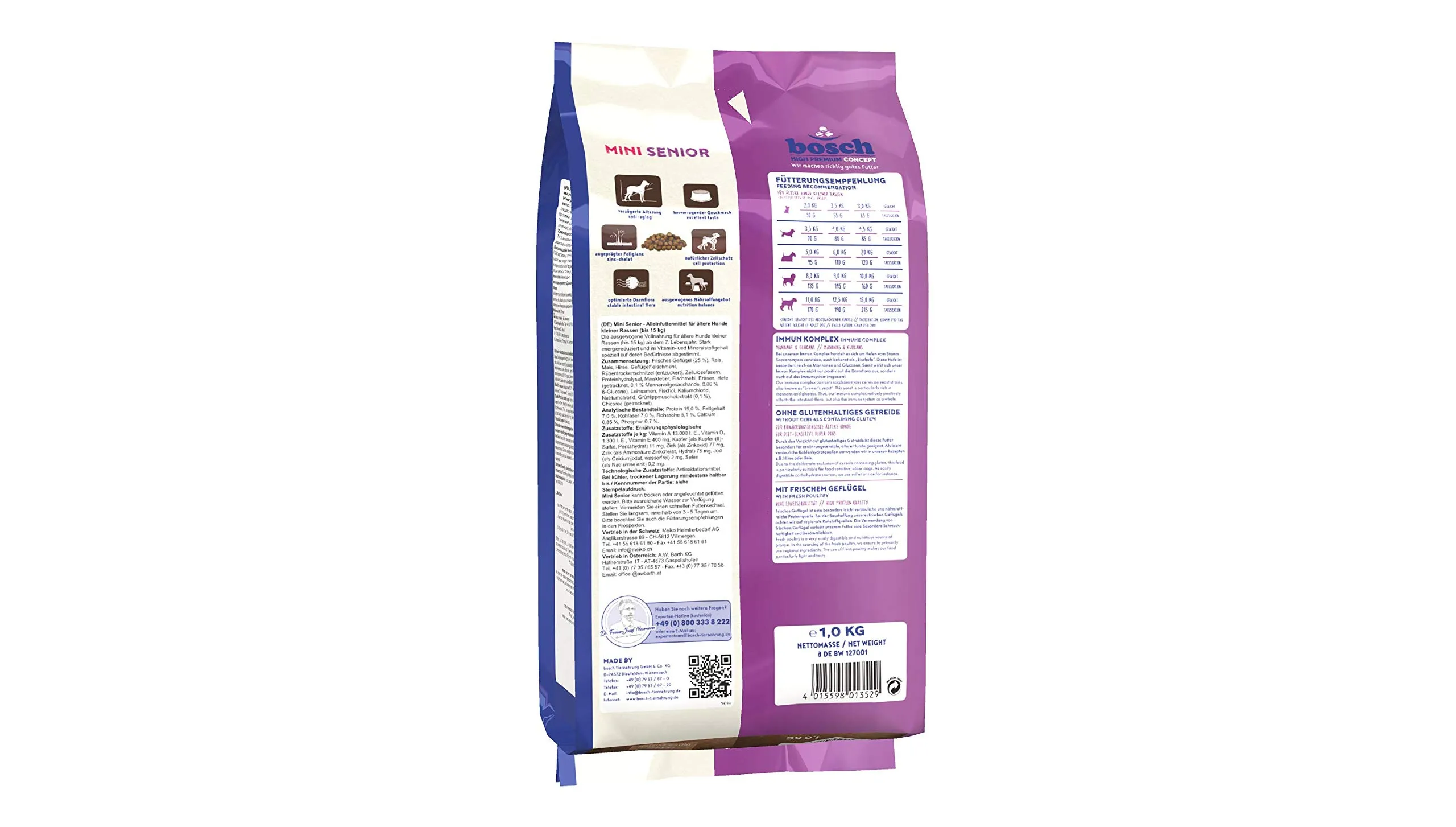 Bosch HPC Mini Senior Cibo secco per cani anziani di piccole razze, 1000 g - immagine 4