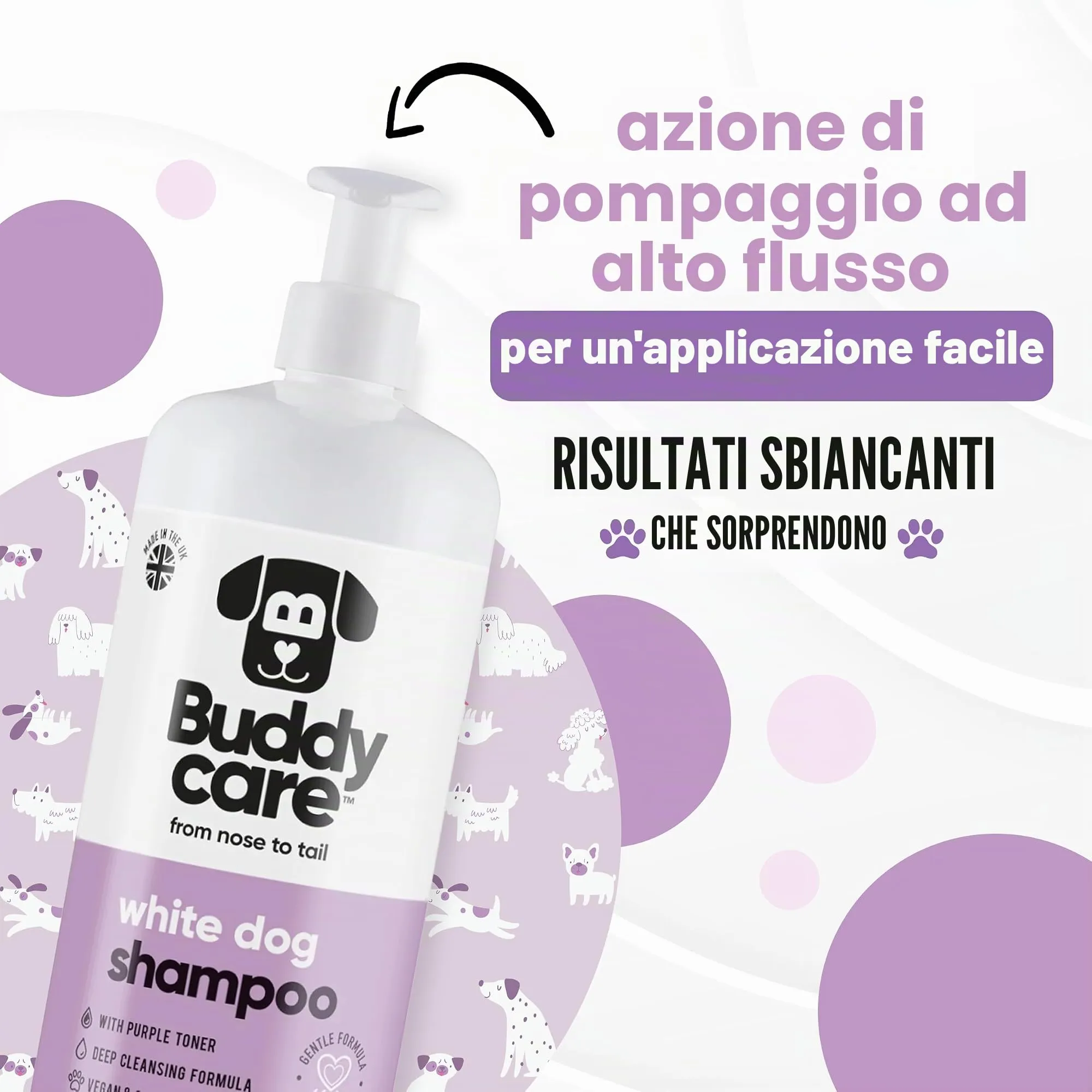 Buddycare Shampoo per cani bianchi, 1000 ml - immagine 6