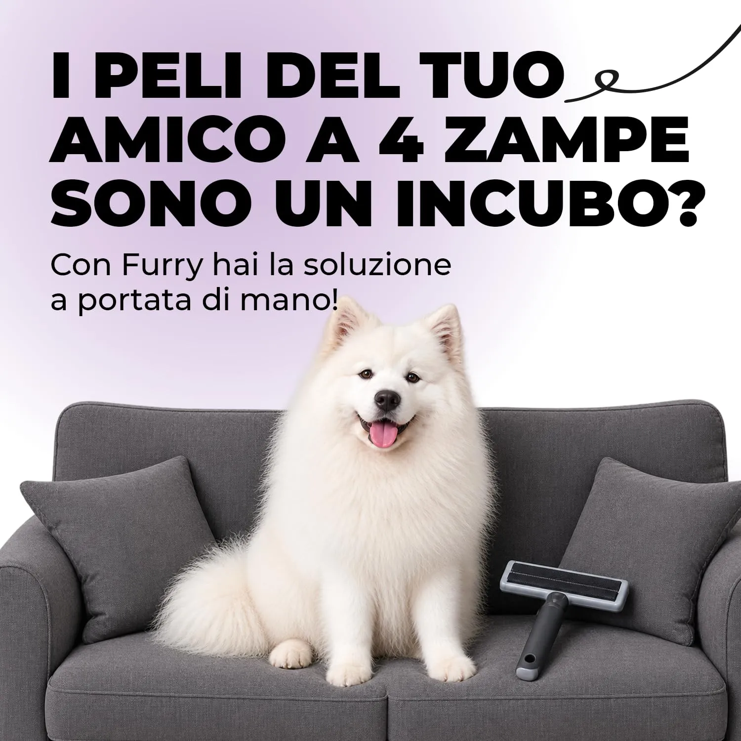 ErrecHome Furry Rimuovi Peli Elettrostatico per Tessuti e Superfici - immagine 2