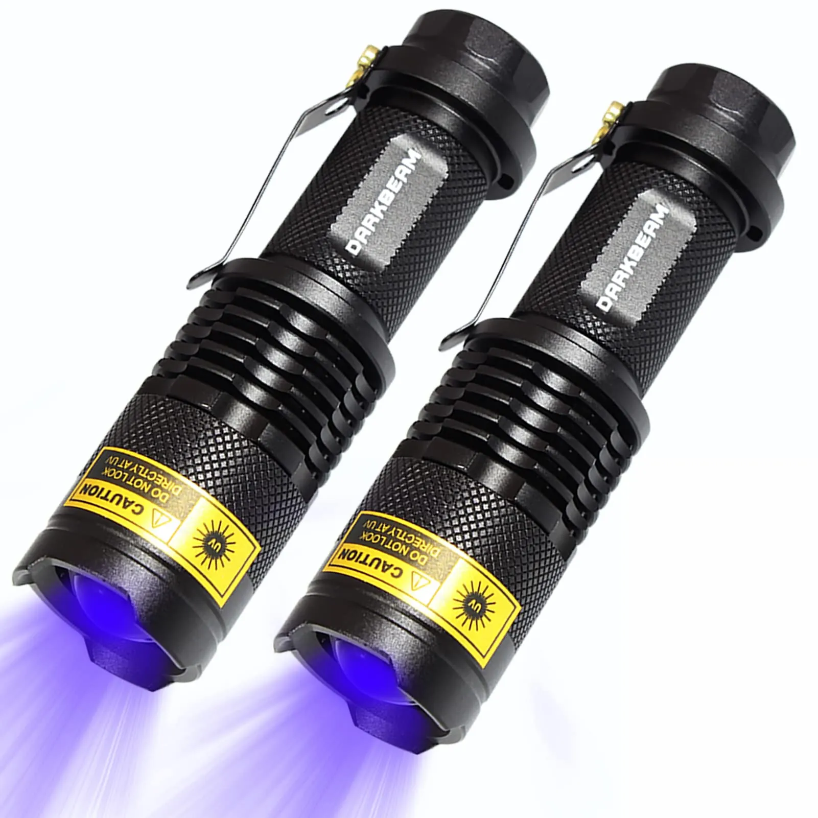 DARKBEAM Torcia UV LED 365nm SK68, Lampada di Wood Portatile (2 Pezzi) - immagine 1