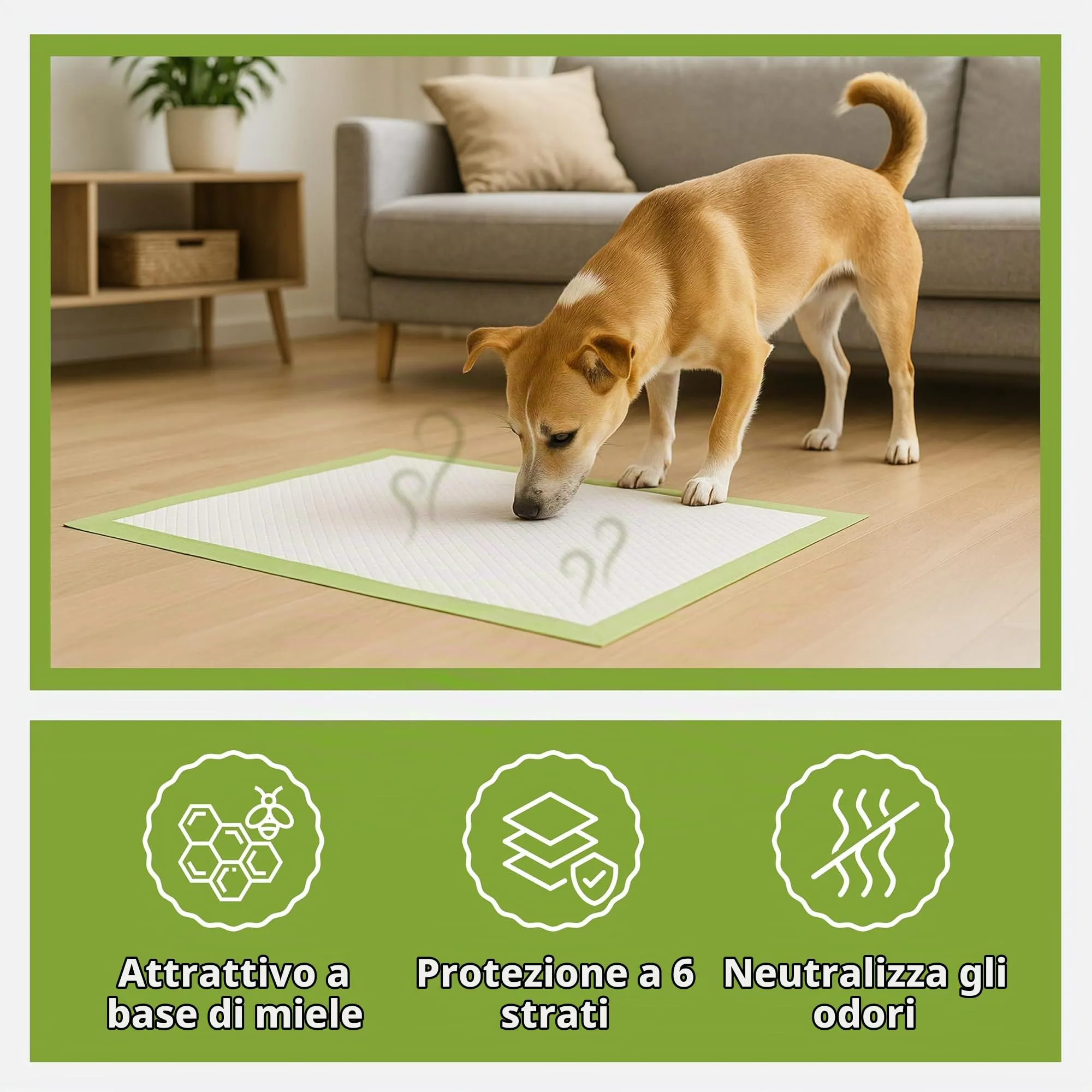 Pogi's Pet Supplies Traversine per cani, 60 x 60 cm, 50 pezzi - immagine 4