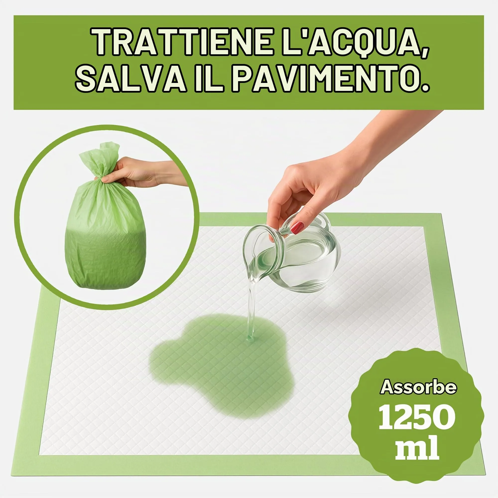 Pogi's Pet Supplies Traversine per cani, 60 x 60 cm, 50 pezzi - immagine 5