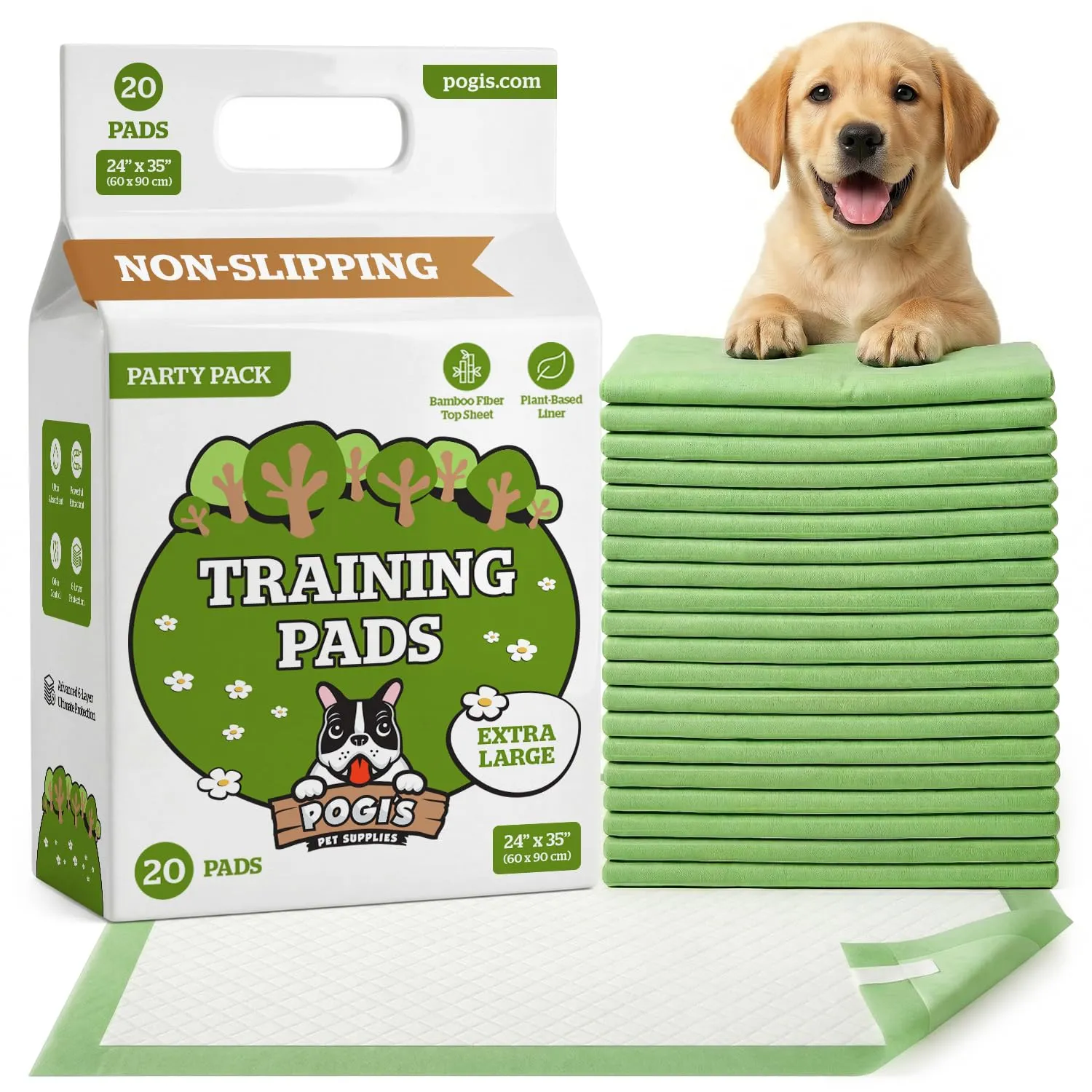 Pogi's Pet Supplies Traversine per Cani, 60 x 90 cm, 20 Pezzi - immagine 1