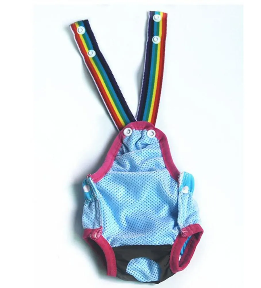 Diyafas Puntino Cane Igiene Pantaloni Pannolino Fisiologico per Cani di Piccola Taglia, Blu, XL (=M) - immagine 4