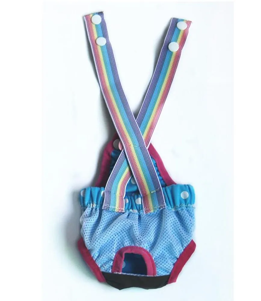 Diyafas Puntino Cane Igiene Pantaloni Pannolino Fisiologico per Cani di Piccola Taglia, Blu, XL (=M) - immagine 5