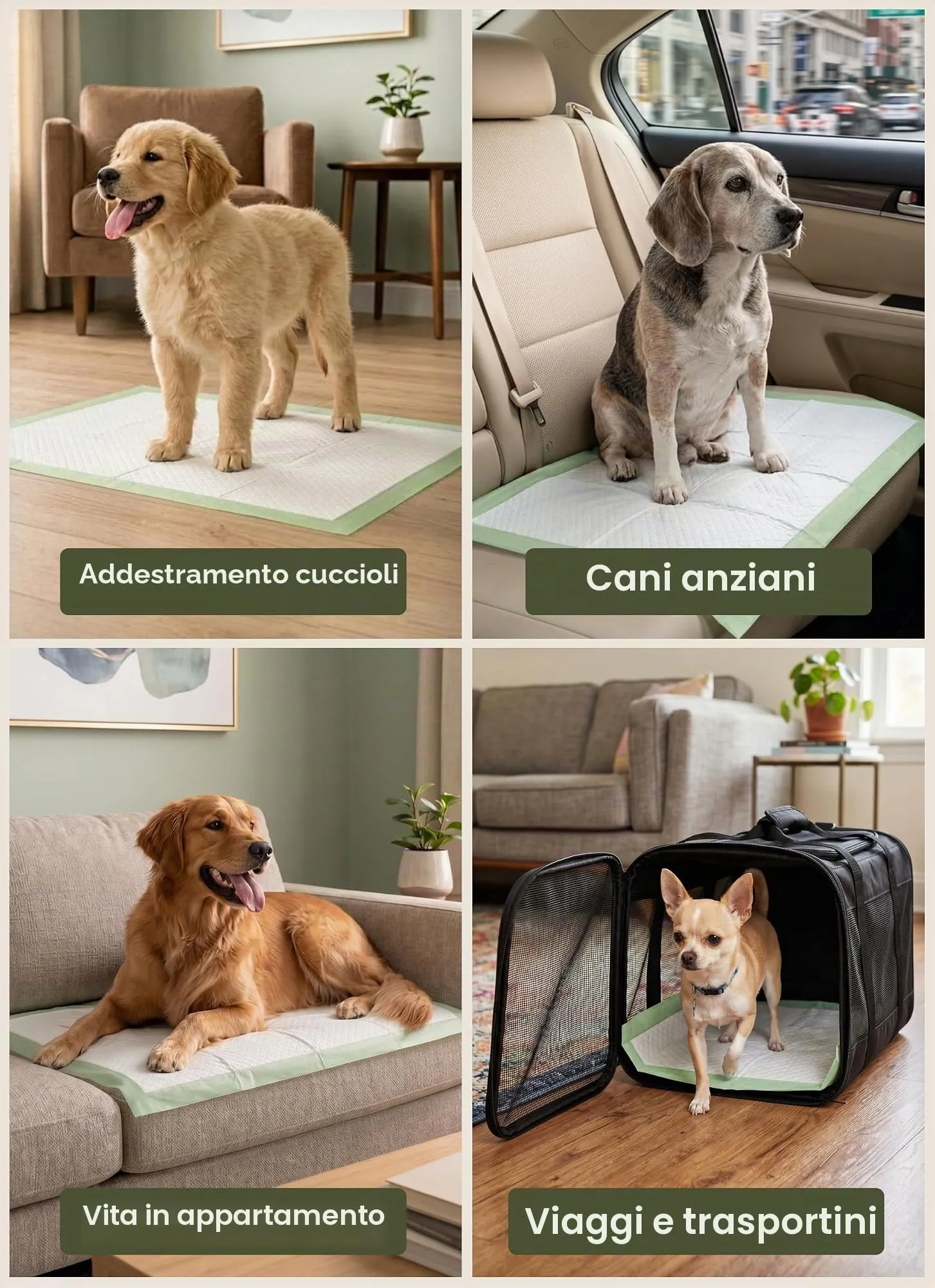 Pogi's Pet Supplies Traversine per cani, 60 x 60 cm, 20 pezzi - immagine 4