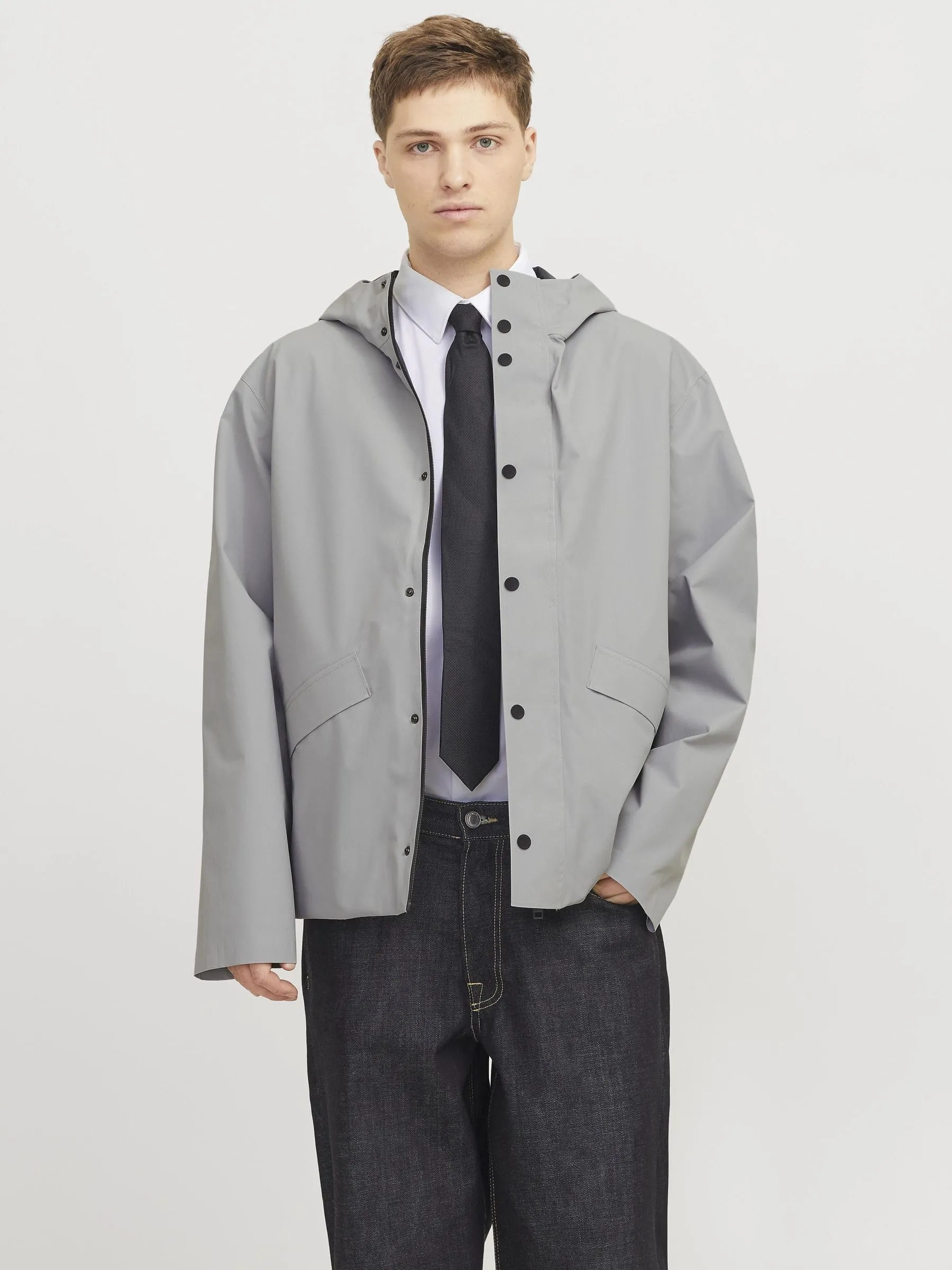 Jack & Jones Impermeabile Ghost Gray XXL - immagine 2