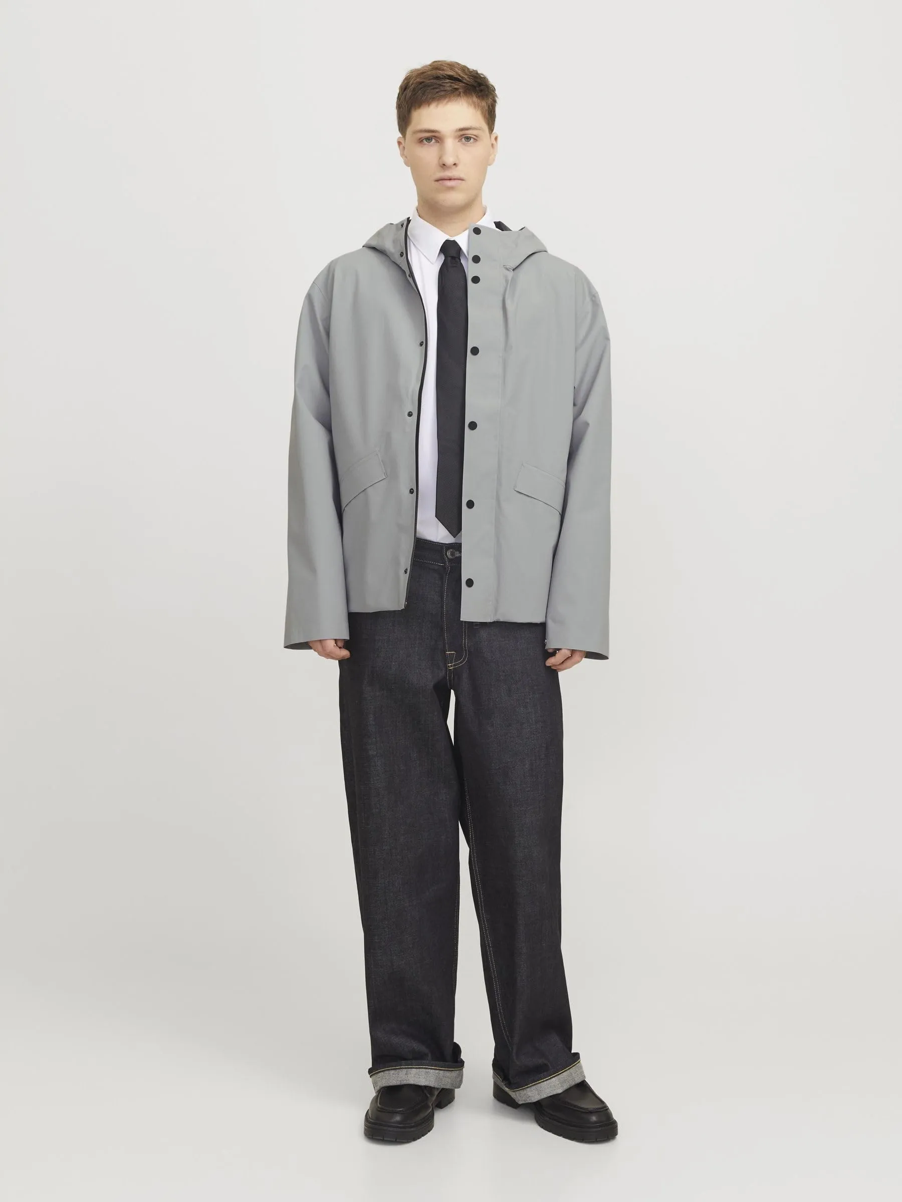 Jack & Jones Impermeabile Ghost Gray XXL - immagine 4