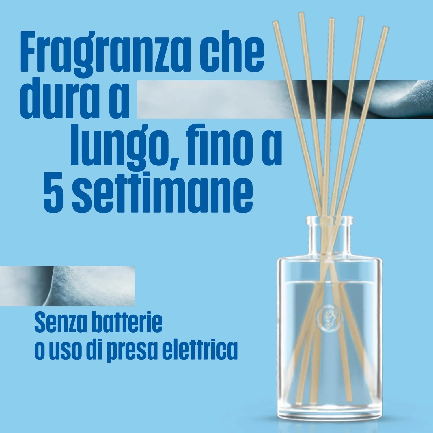 Glade Profumatore per Ambienti Bastoncini, Clean Linen, 3 x 50ml - immagine 3