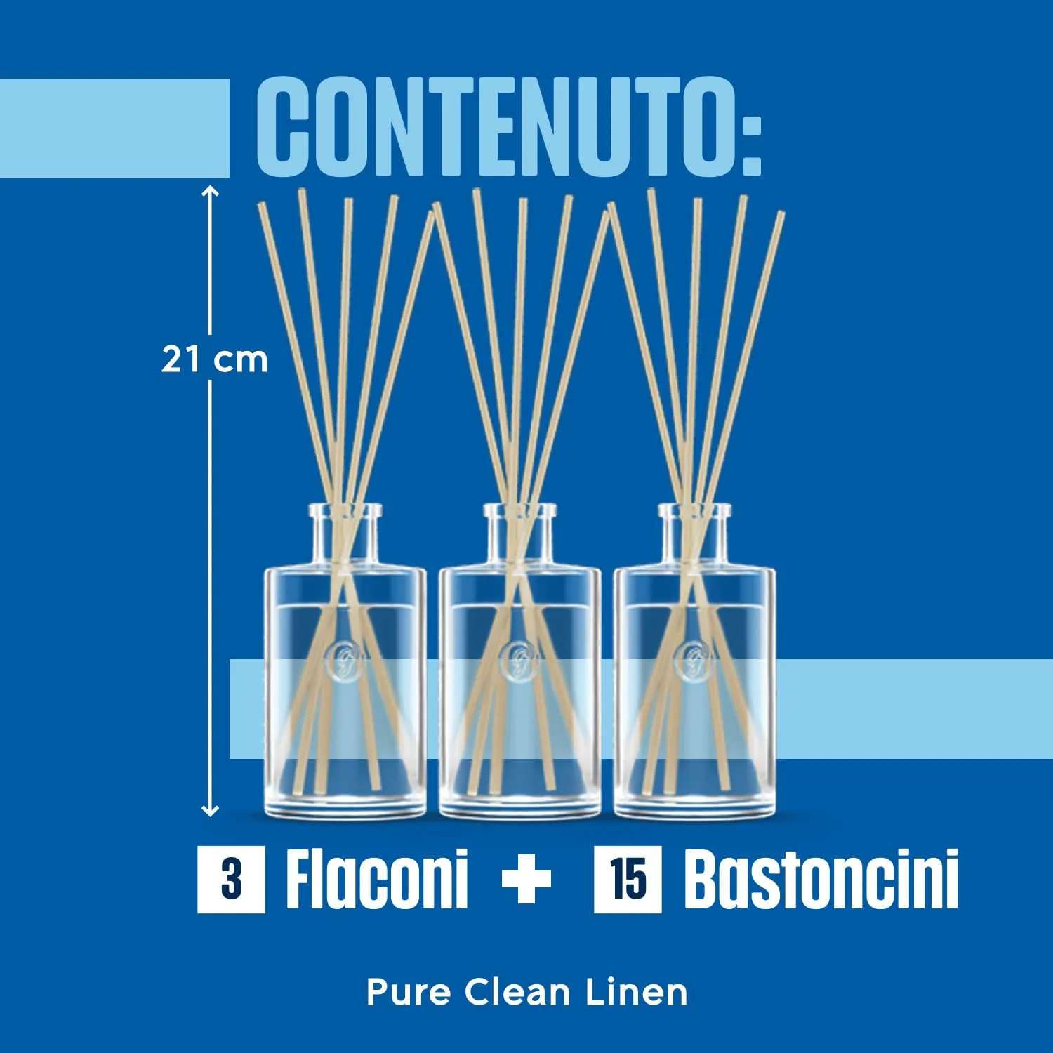 Glade Profumatore per Ambienti Bastoncini, Clean Linen, 3 x 50ml - immagine 10