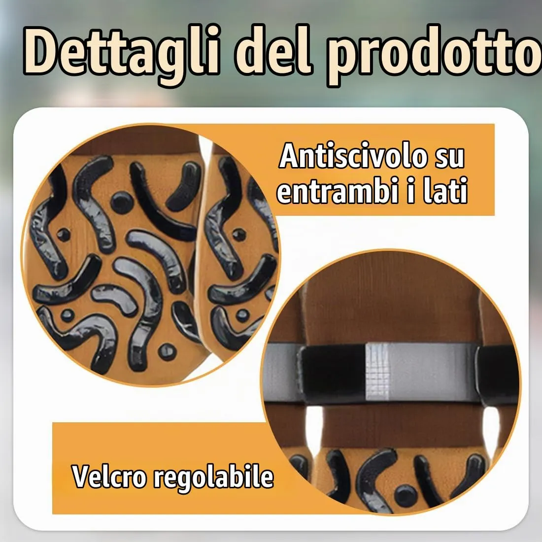 GXGM Calzini Antiscivolo per Cani a Doppia Faccia con Cinghia Regolabile, 4 Pezzi (M) - immagine 3