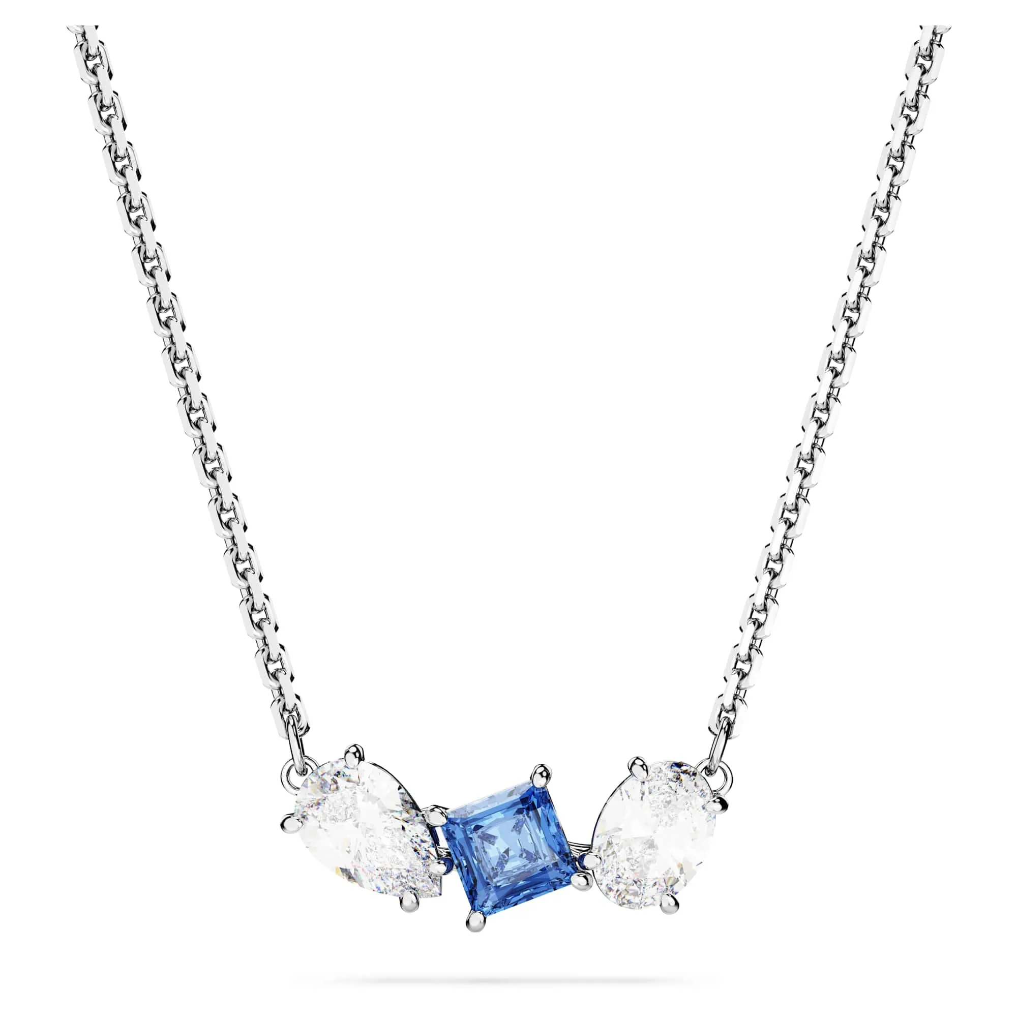 Swarovski Pendente Mesmera, Taglio Misto, Blu, Placcato Rodio - immagine 1