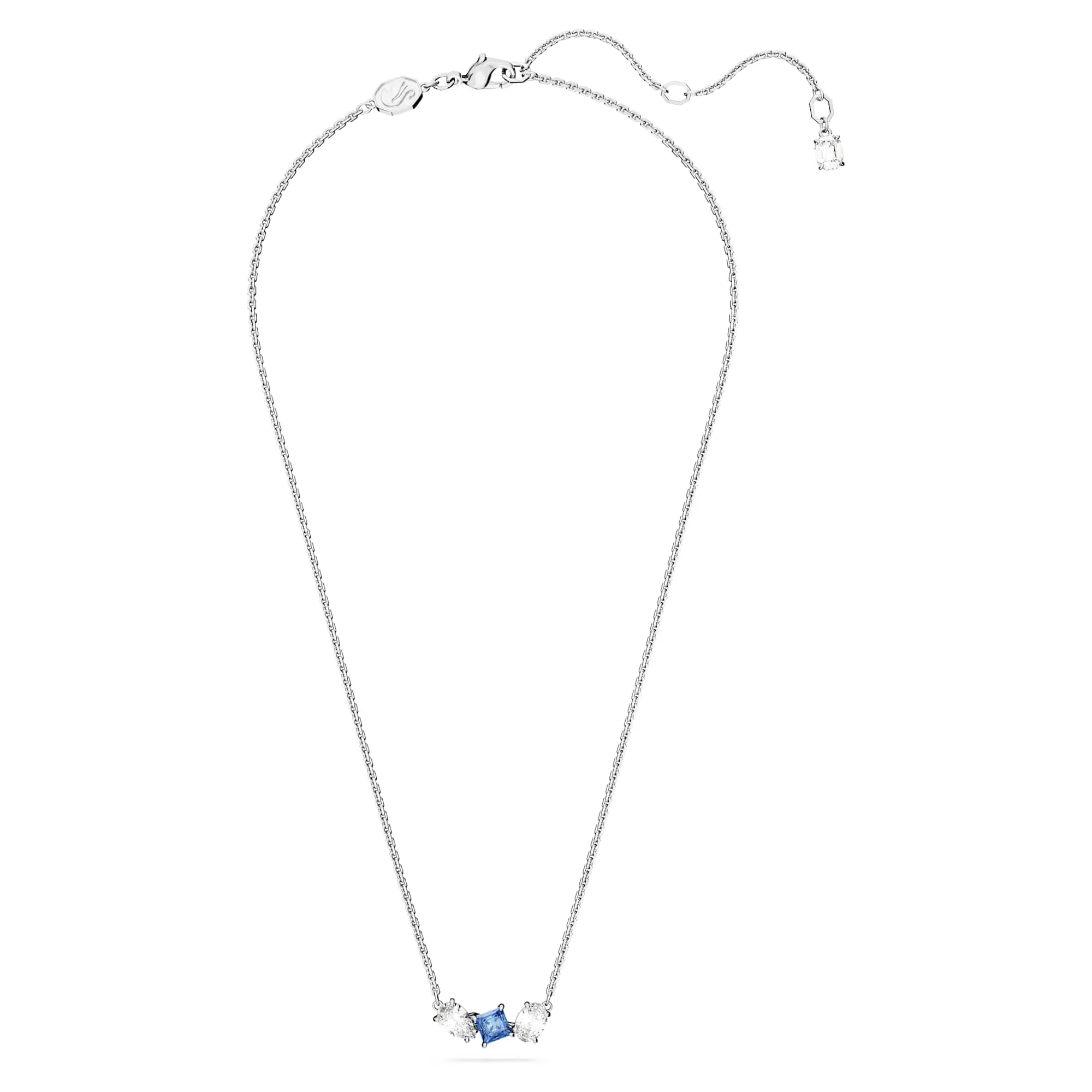 Swarovski Pendente Mesmera, Taglio Misto, Blu, Placcato Rodio - immagine 2