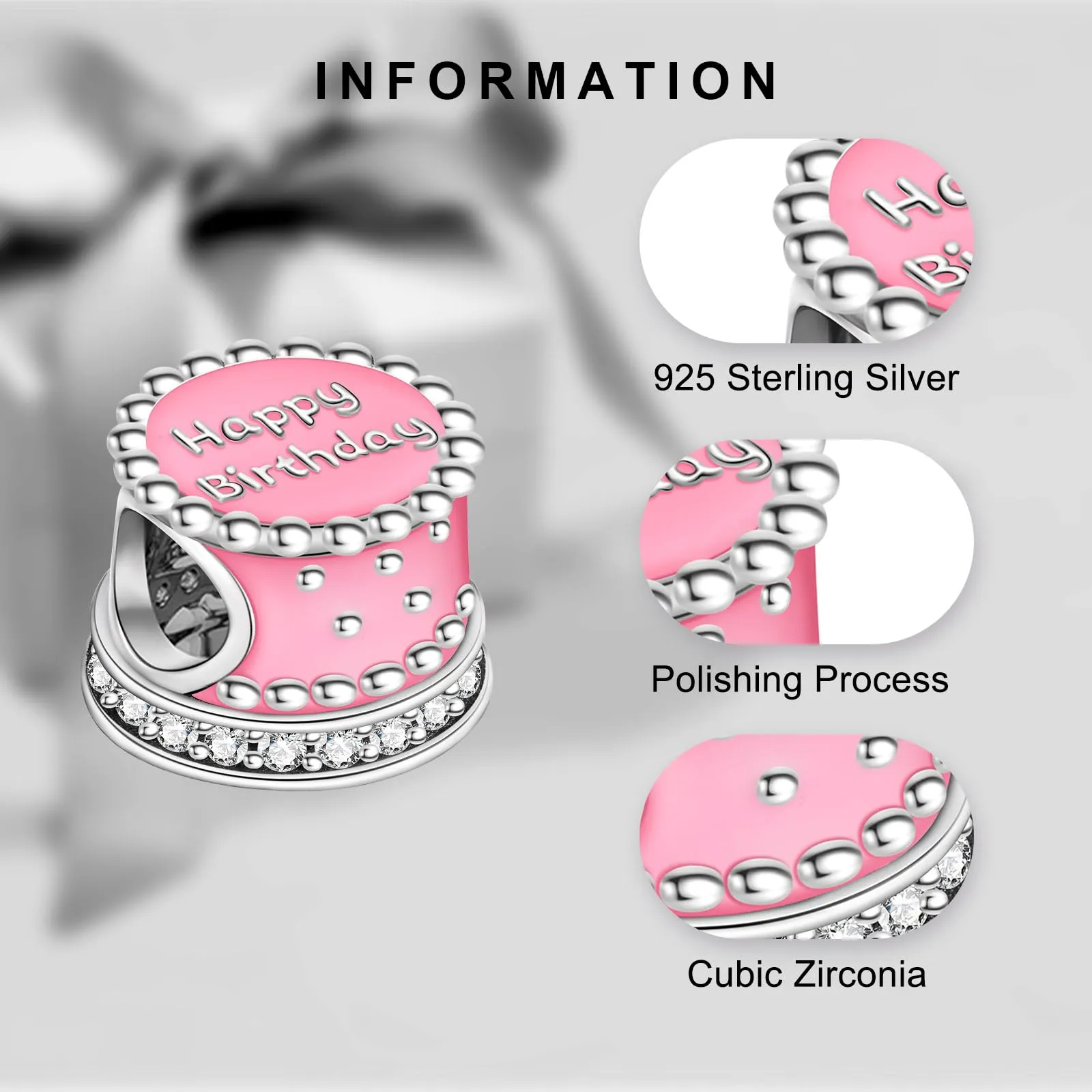LaMenars Ciondoli per braccialetti e collane da donna in Argento Sterling 925 - immagine 3