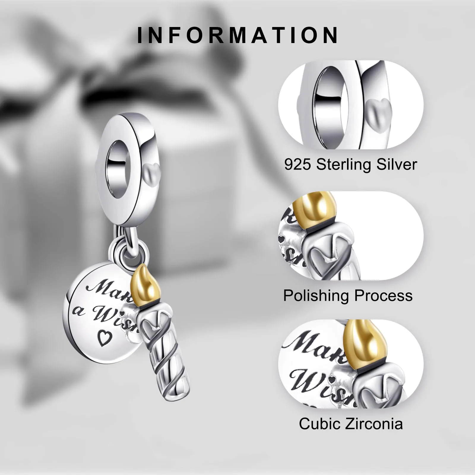 LaMenars Ciondoli in Argento Sterling 925 per Bracciali e Collane da Donna - immagine 3