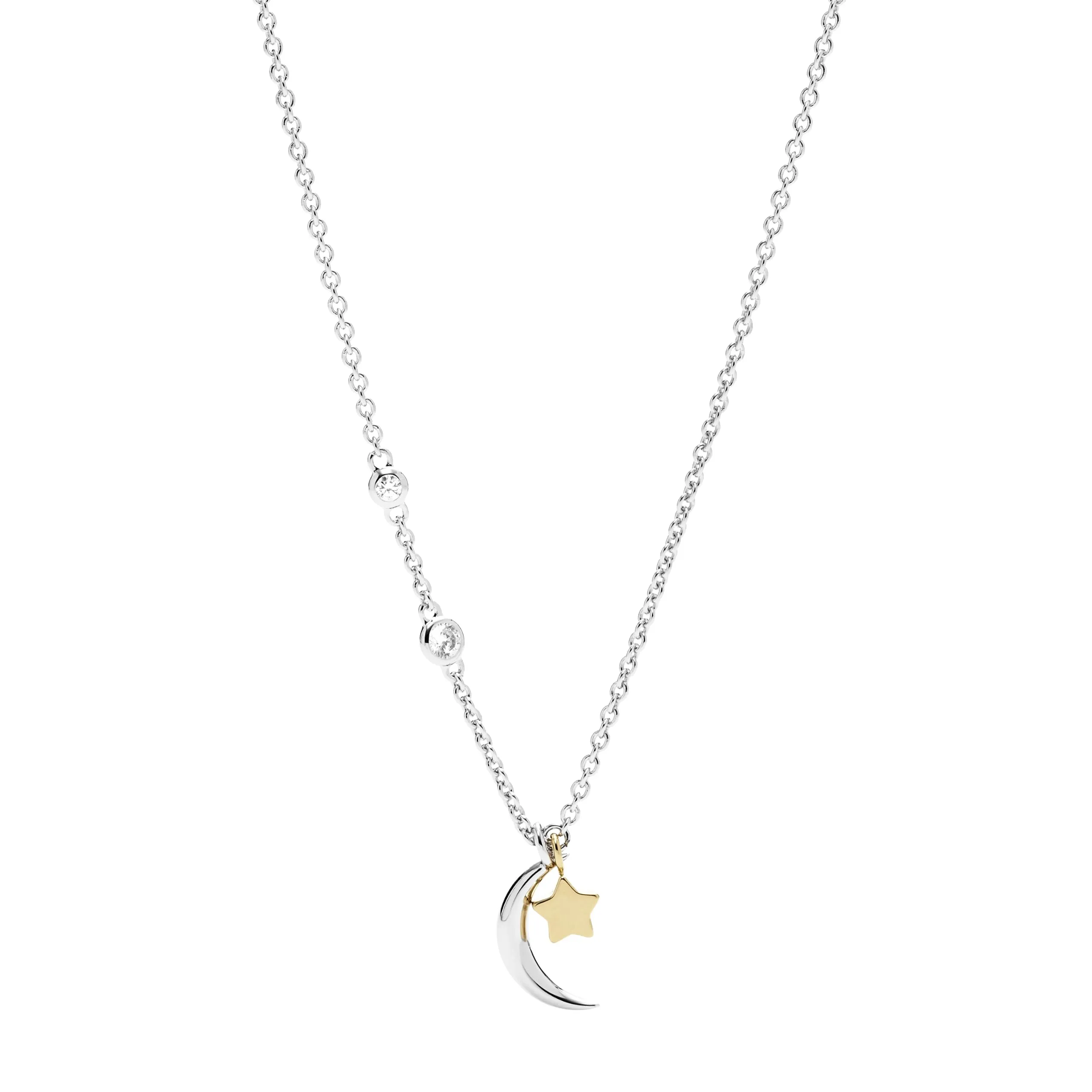 Fossil Collana da Donna in Argento Sterling Bicolore Oro e Argento con CZ, JFS00432998 - immagine 1